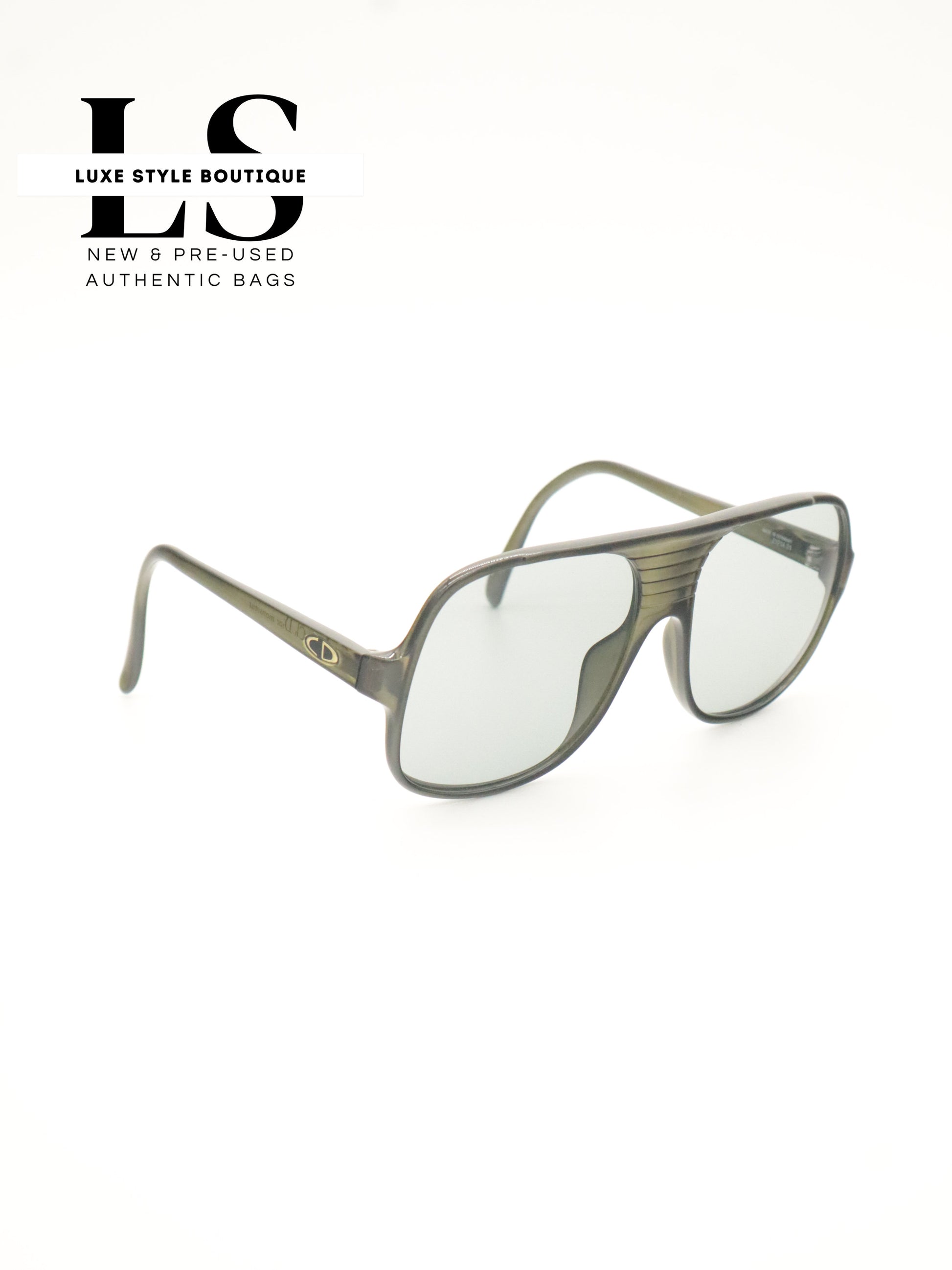 Dior Aviator Sunglasses 2121A Black/Green