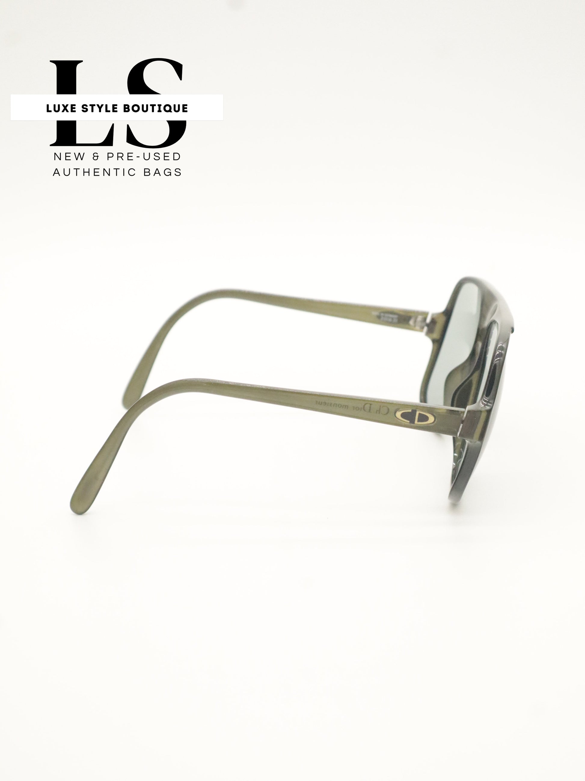 Dior Aviator Sunglasses 2121A Black/Green