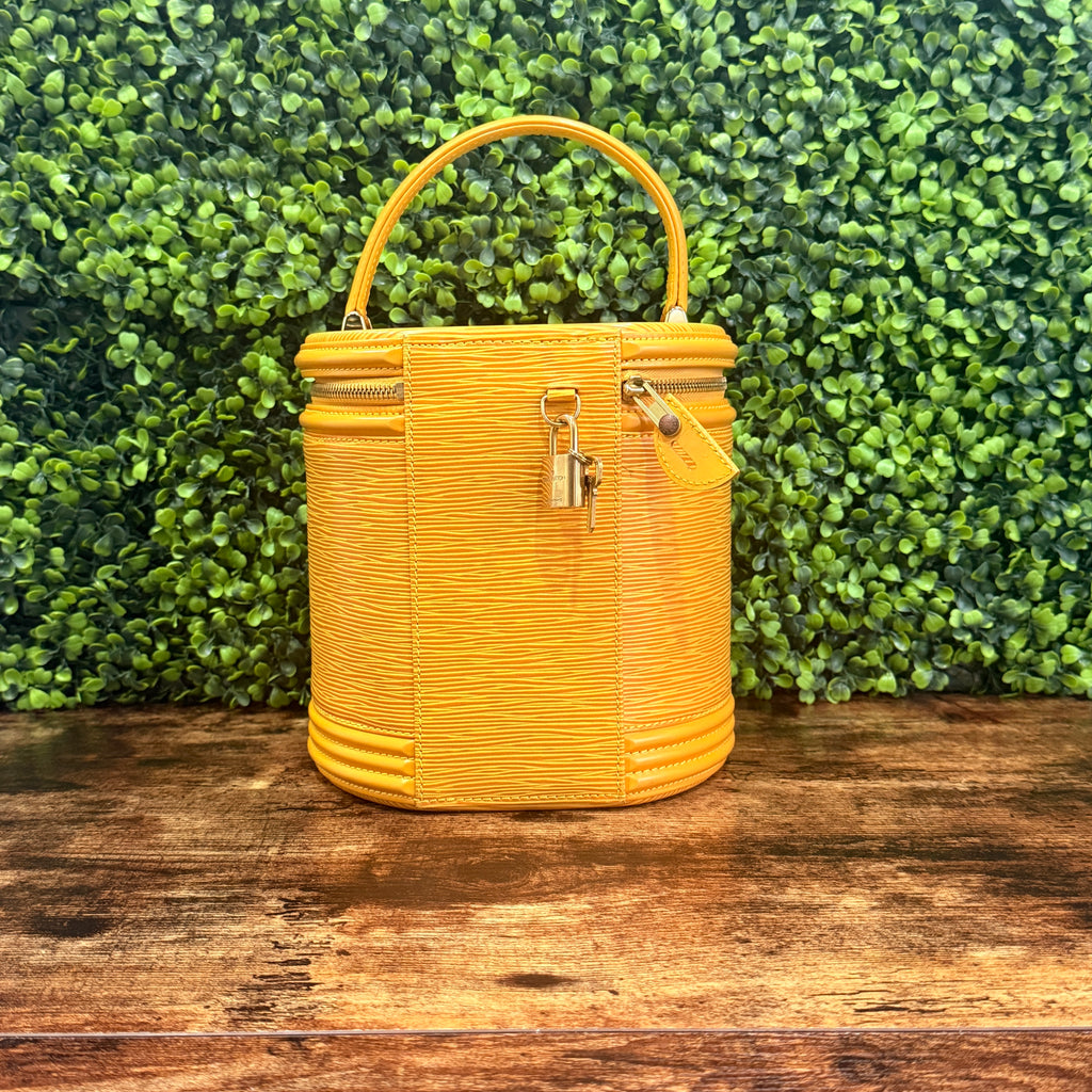 Louis Vuitton Yellow Epi Cannes Handbag