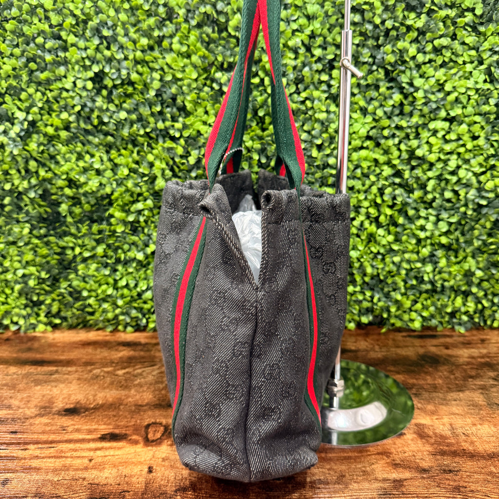 Gucci Black GG Canvas Tote