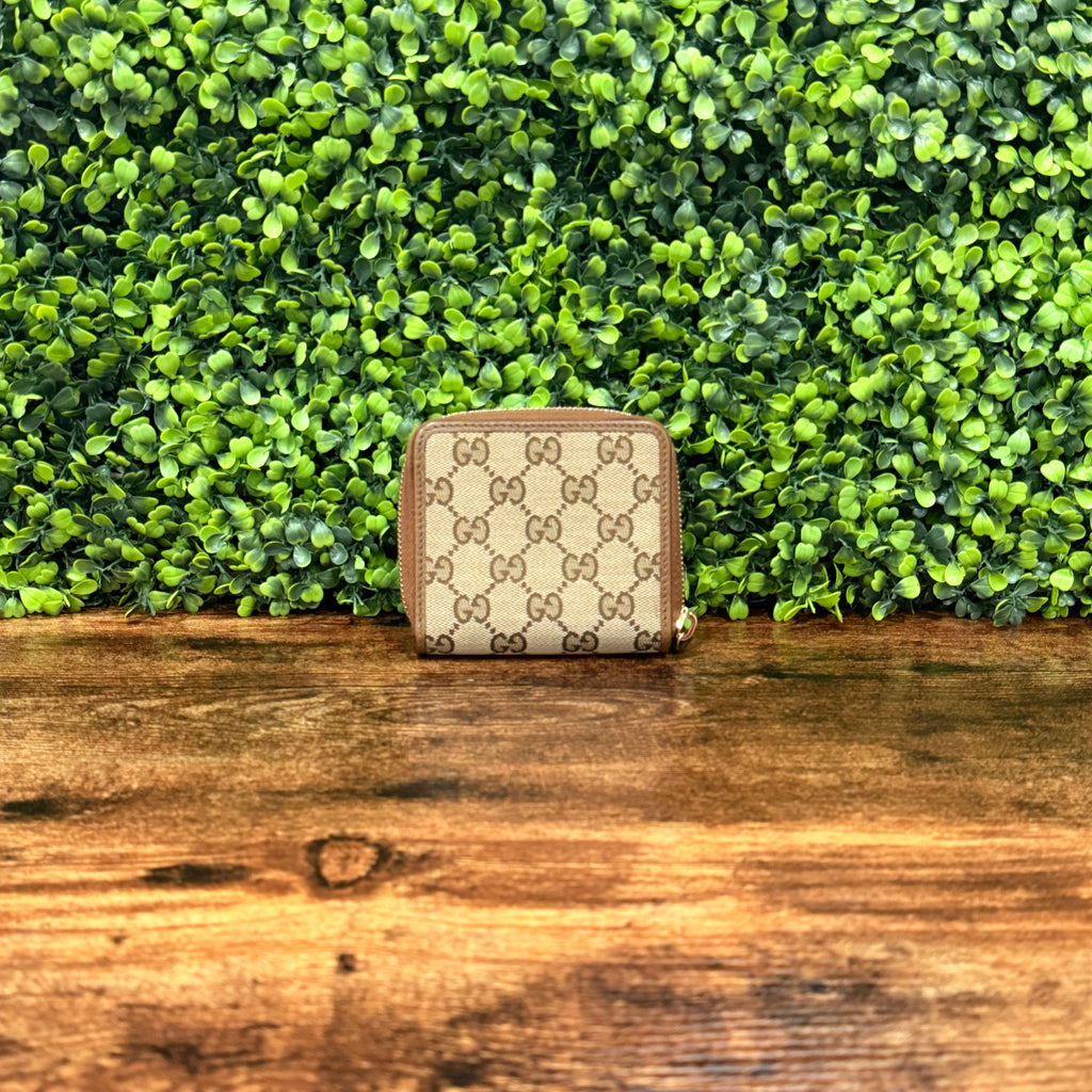 Gucci Beige Bifold Compact Wallet