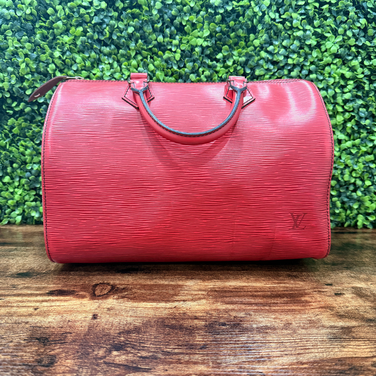 Louis Vuitton Red Speedy 30 Epi