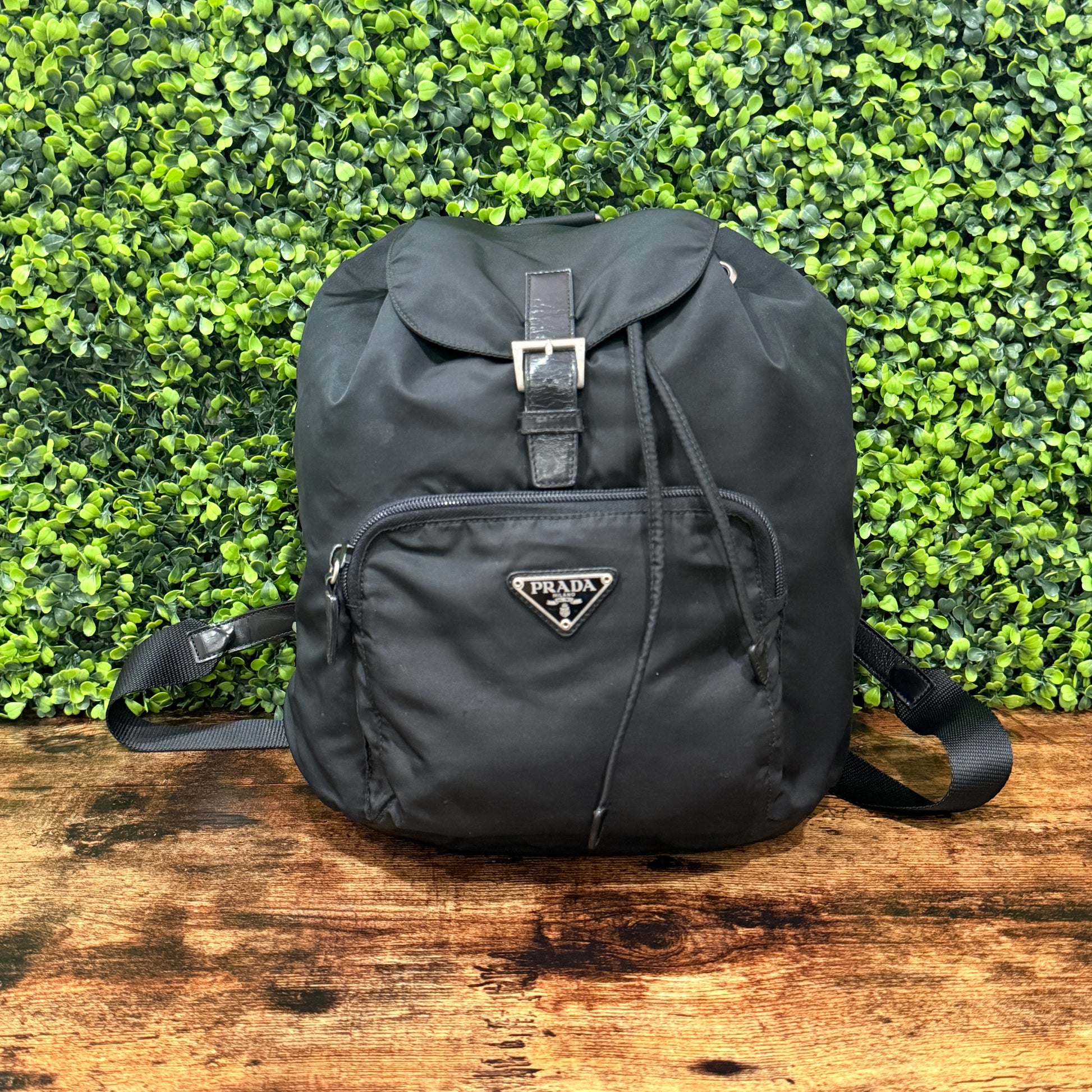 Prada Nylon Cinch Backpack