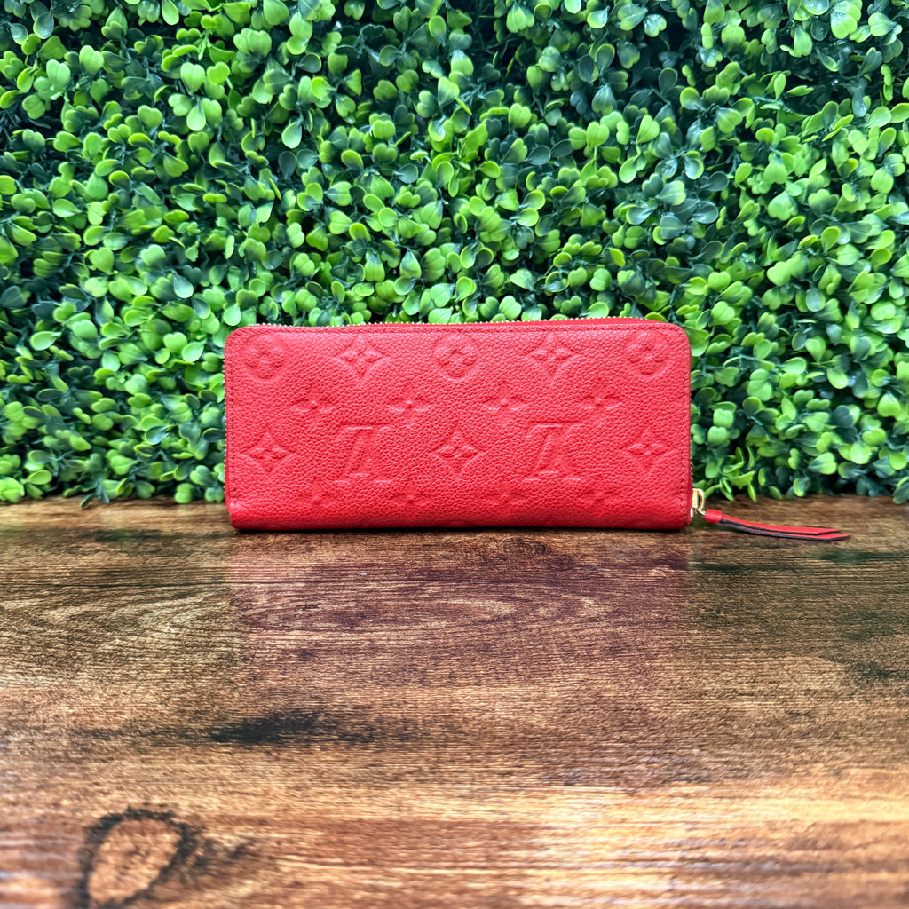 Louis Vuitton Monogram Red Empreinte Wallet