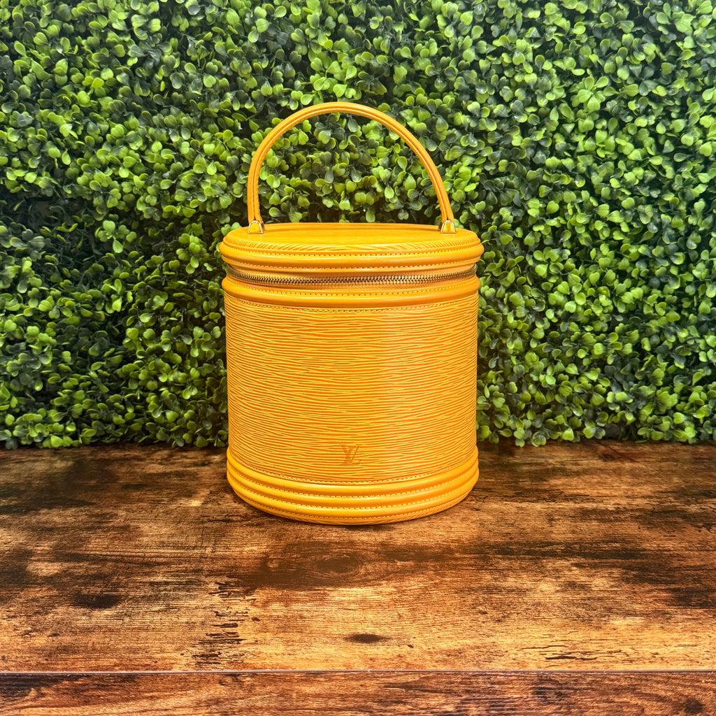Louis Vuitton Yellow Epi Cannes Handbag