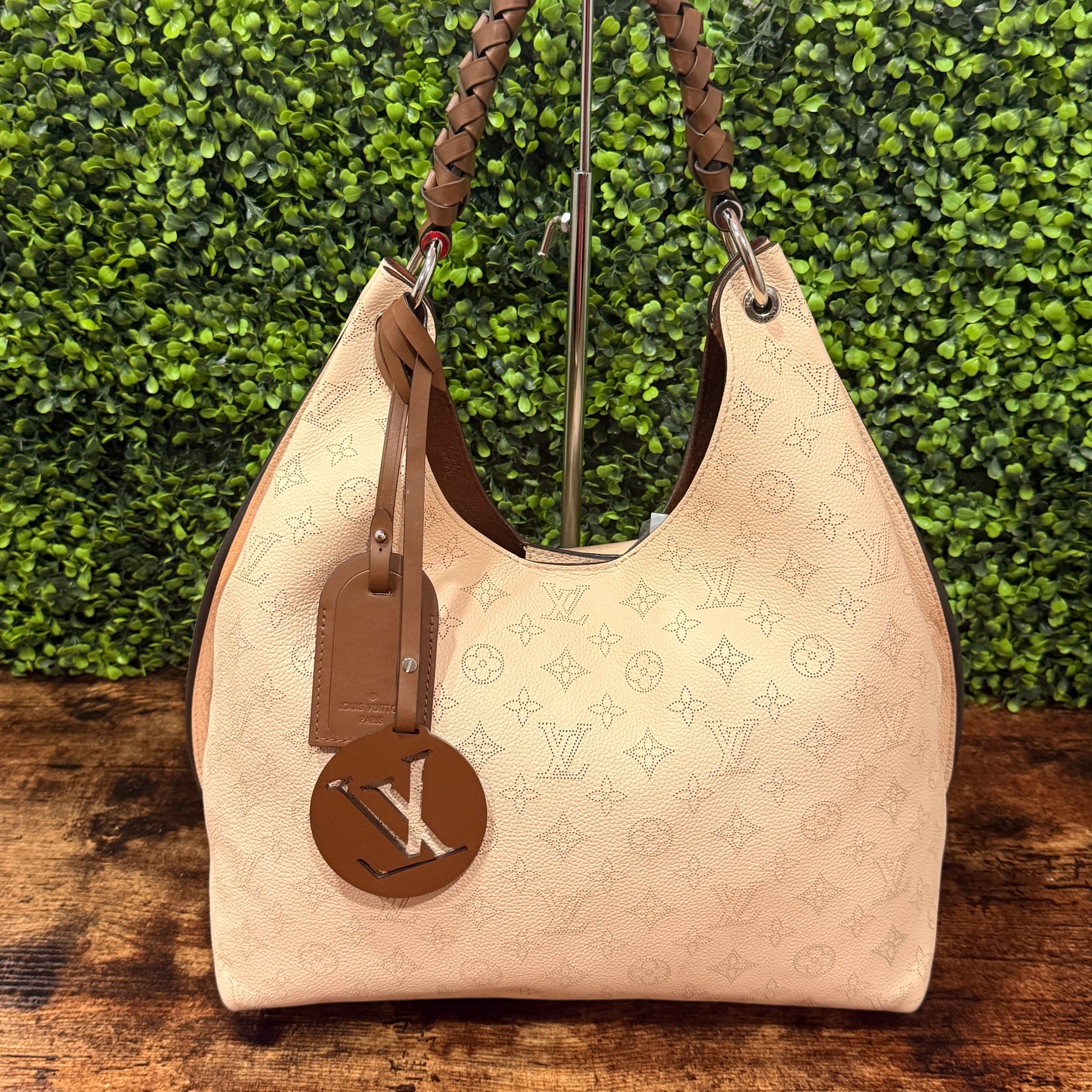 Louis Vuitton Caramel Mahina Hobo Bag