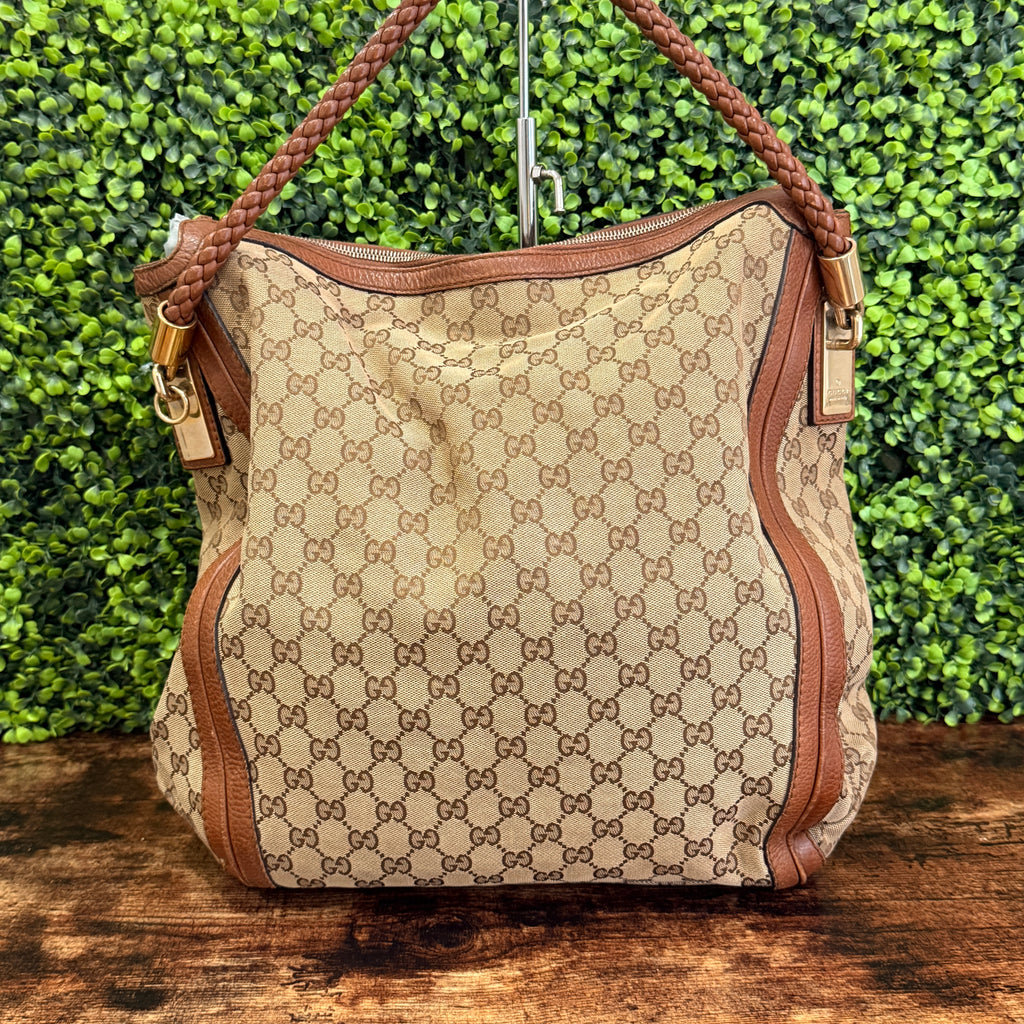 Gucci Bella GG Canvas Hobo Bag
