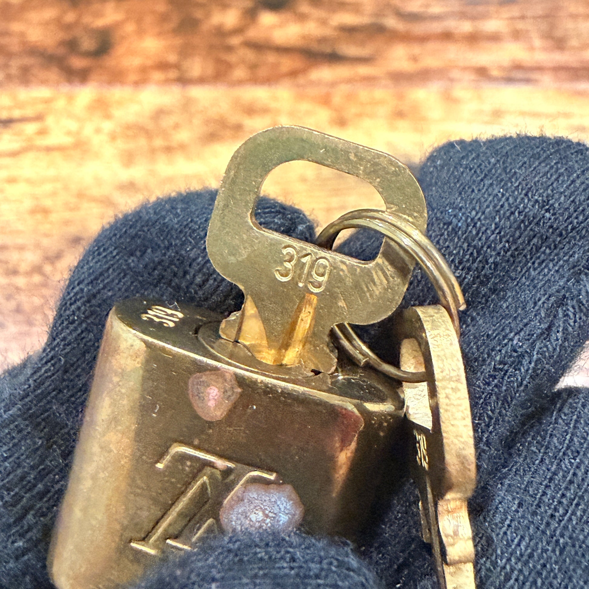 Louis Vuitton Padlock & 2 Key Set 319