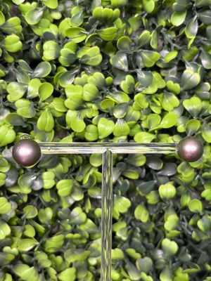 Earrings Real Grey Pearls