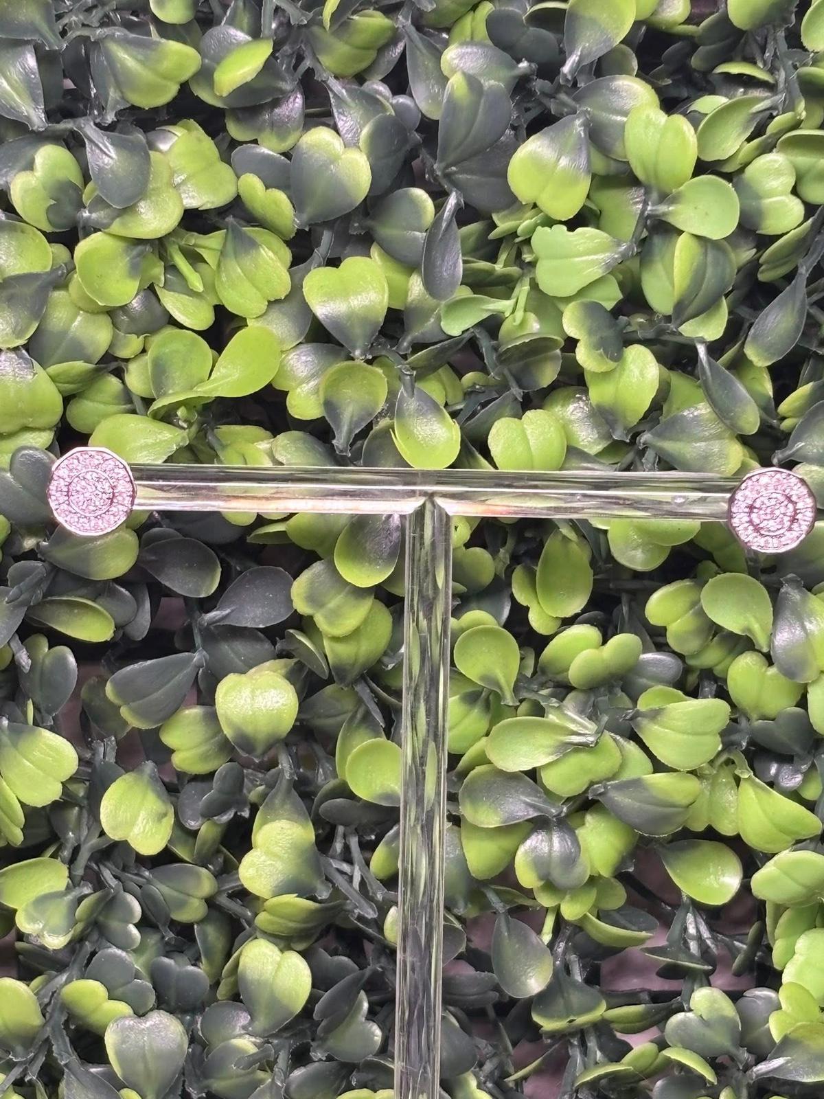 Earrings White Gold 18K w/Natural Diamonds