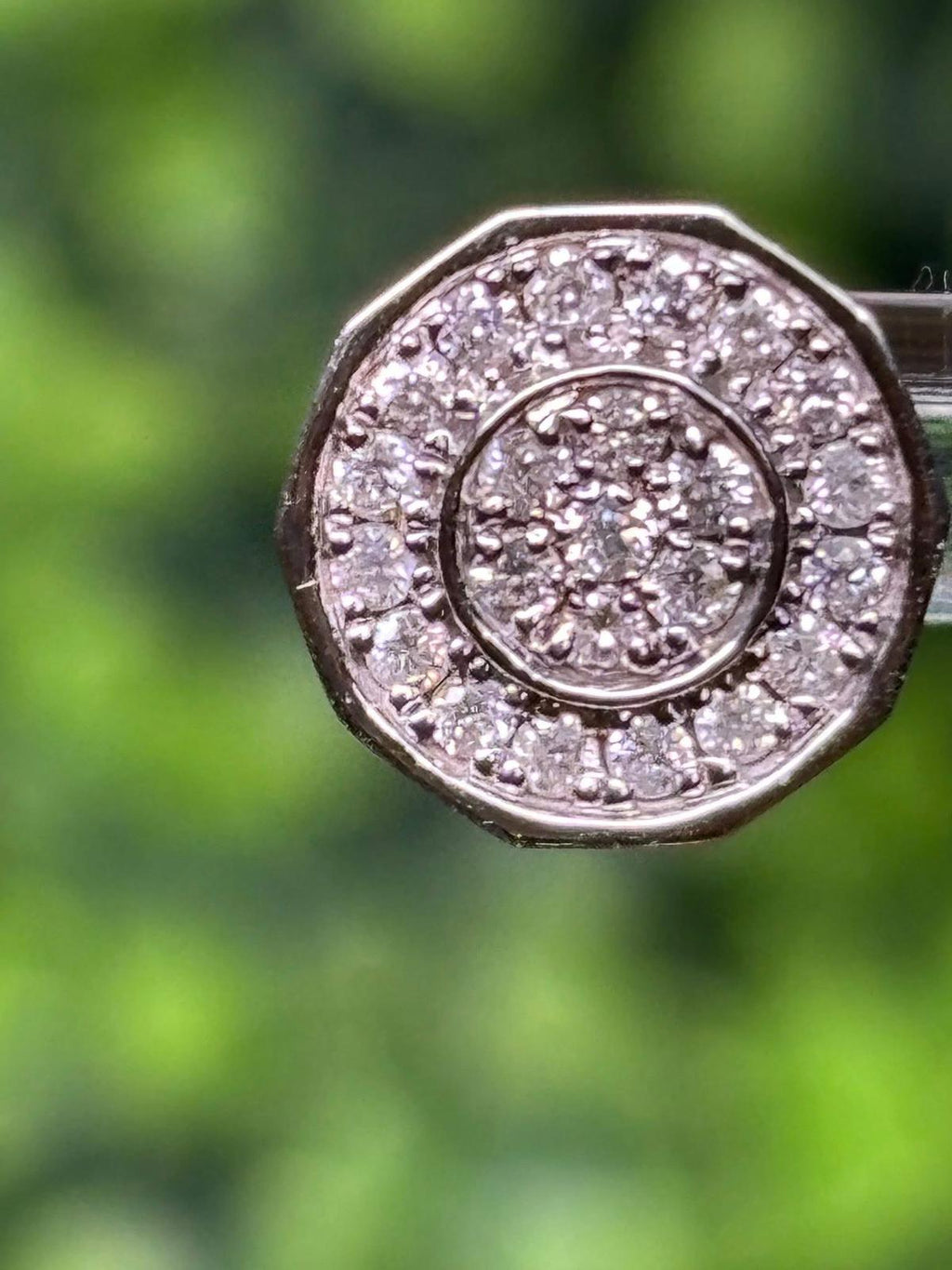 Earrings White Gold 18K w/Natural Diamonds