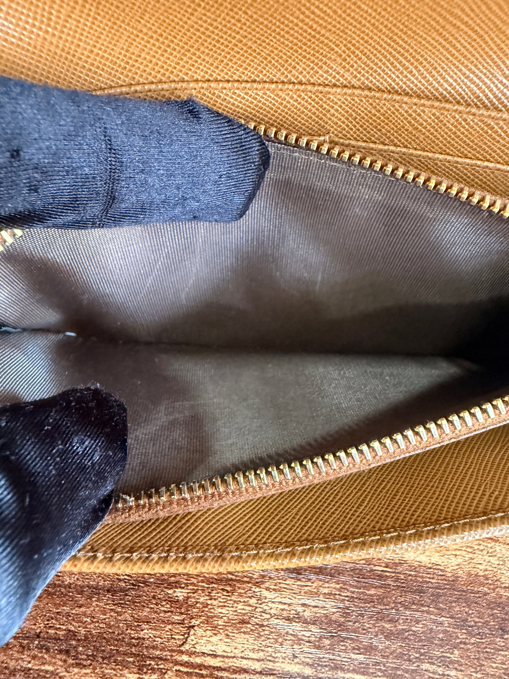 Prada Beige Saffiano Continental Flap Wallet