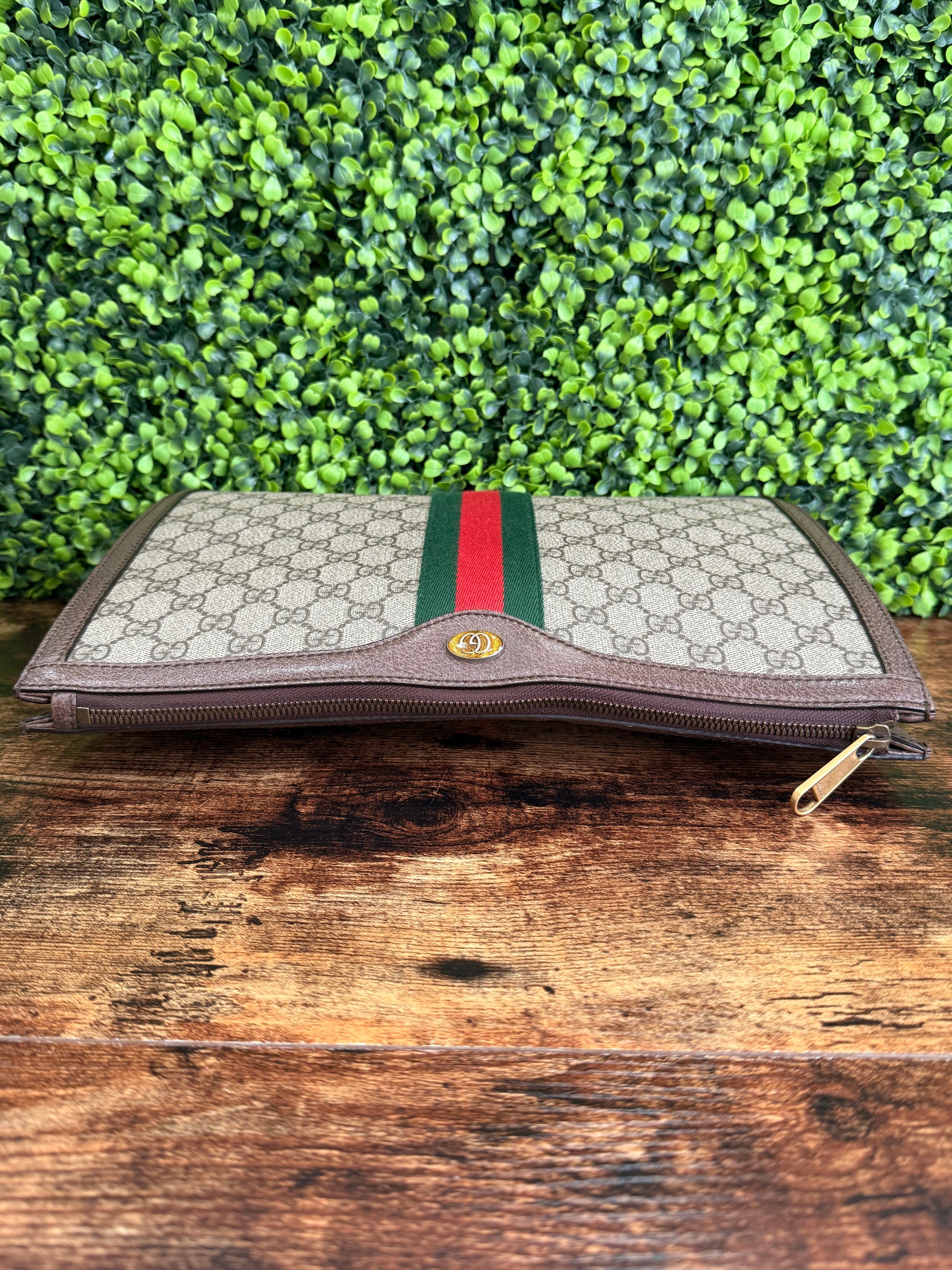 Gucci Ophidia Portfolio Clutch GG Canvas