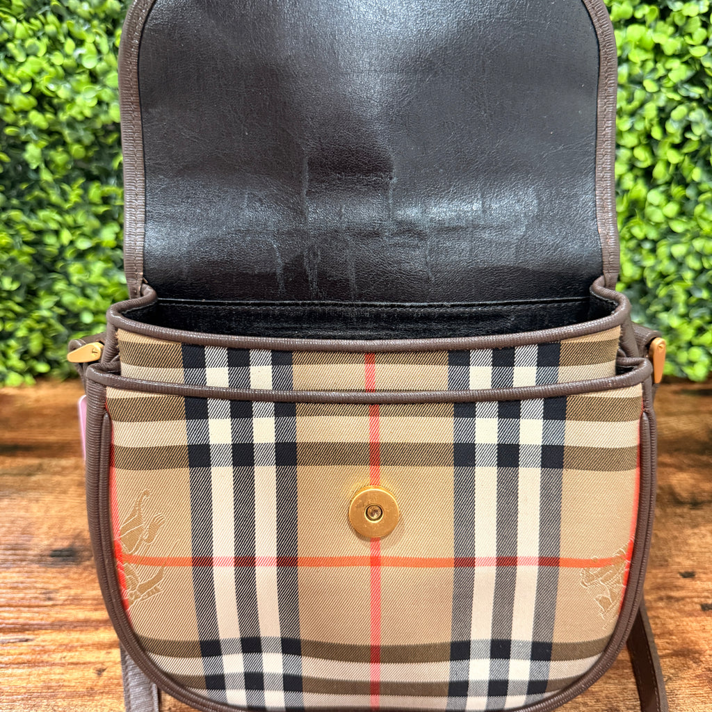 Burberry Vintage Nova Check Shoulder Bag