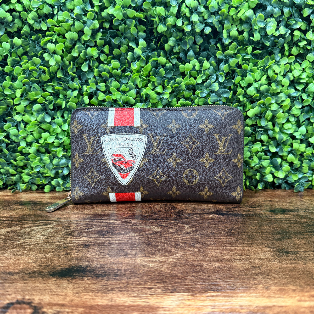 Louis Vuitton Monogram China Run Zippy Wallet
