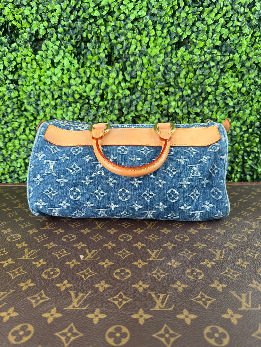 Louis Vuitton Speedy Monogram Denim Blue