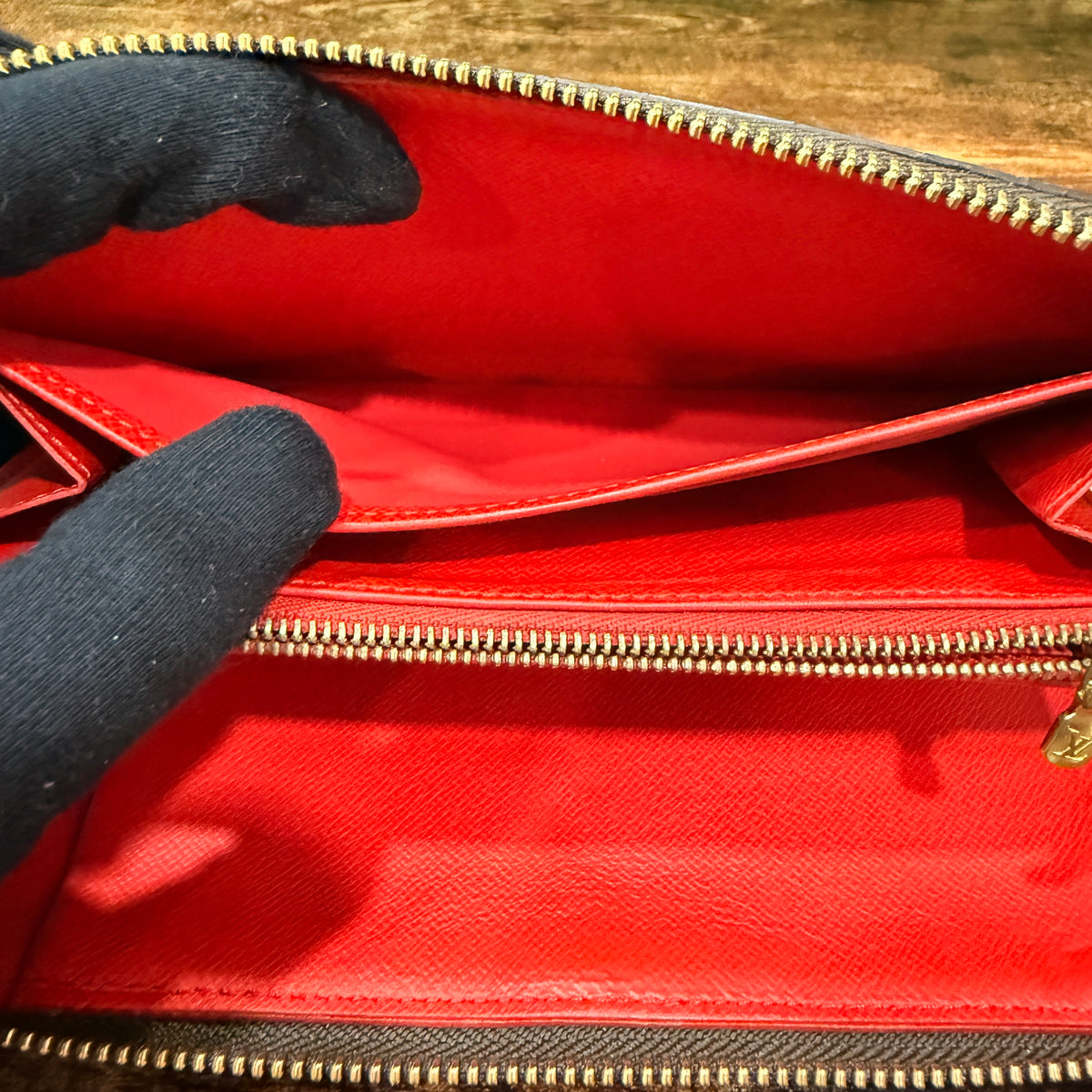 Louis Vuitton Monogram China Run Zippy Wallet