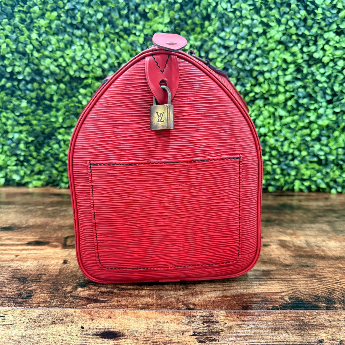 Louis Vuitton Red Speedy 30 Epi