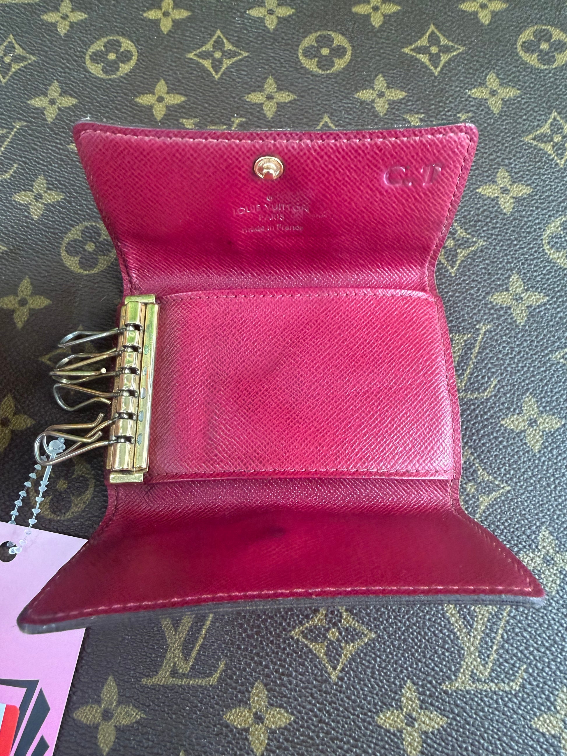 Louis Vuitton Monogram 6 Keyholder Cognac-Colored Interior