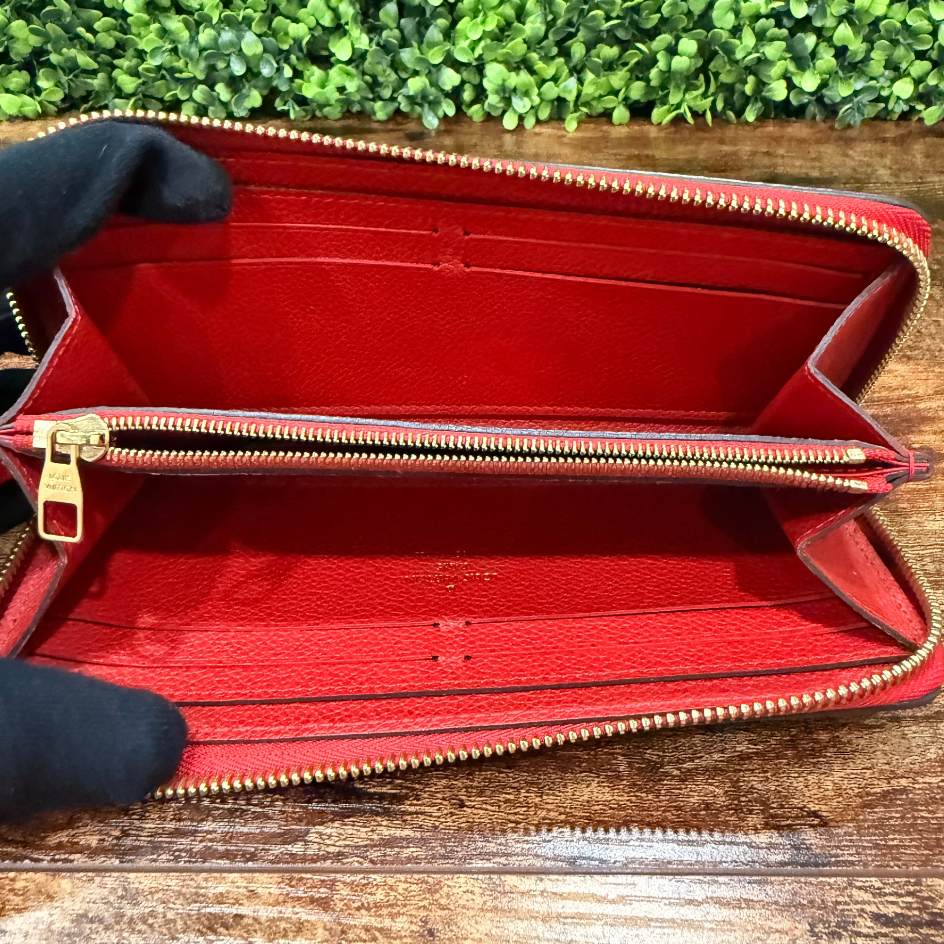 Louis Vuitton Monogram Red Empreinte Wallet
