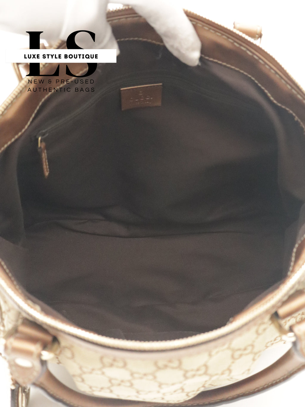 Gucci GG Canvas Sukey Satchel Bag