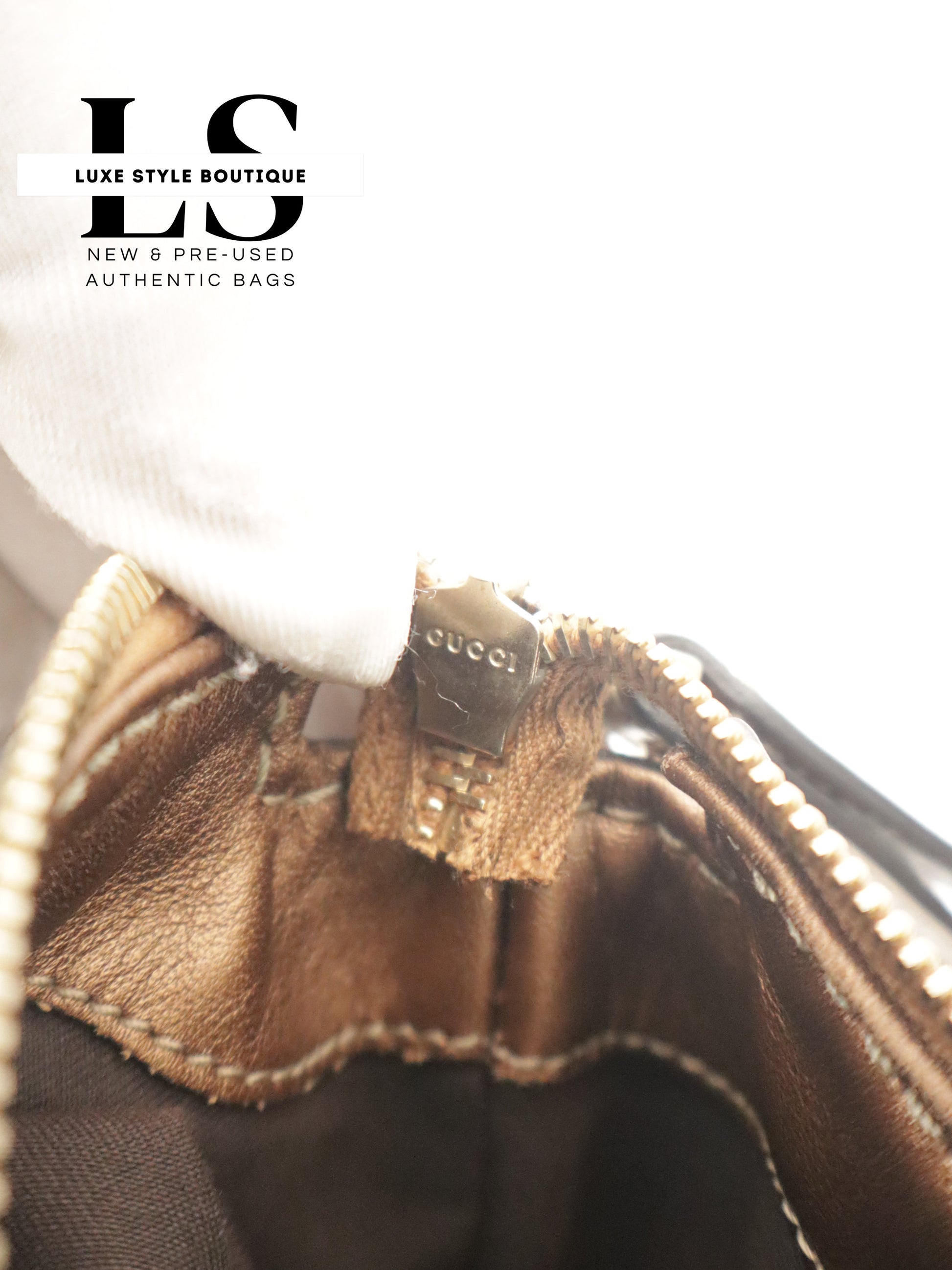 Gucci GG Canvas Sukey Satchel Bag