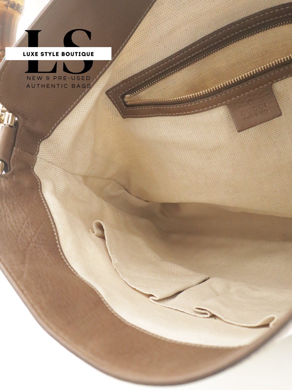 Gucci Flora Canvas Diana Bamboo Shoulder Bag