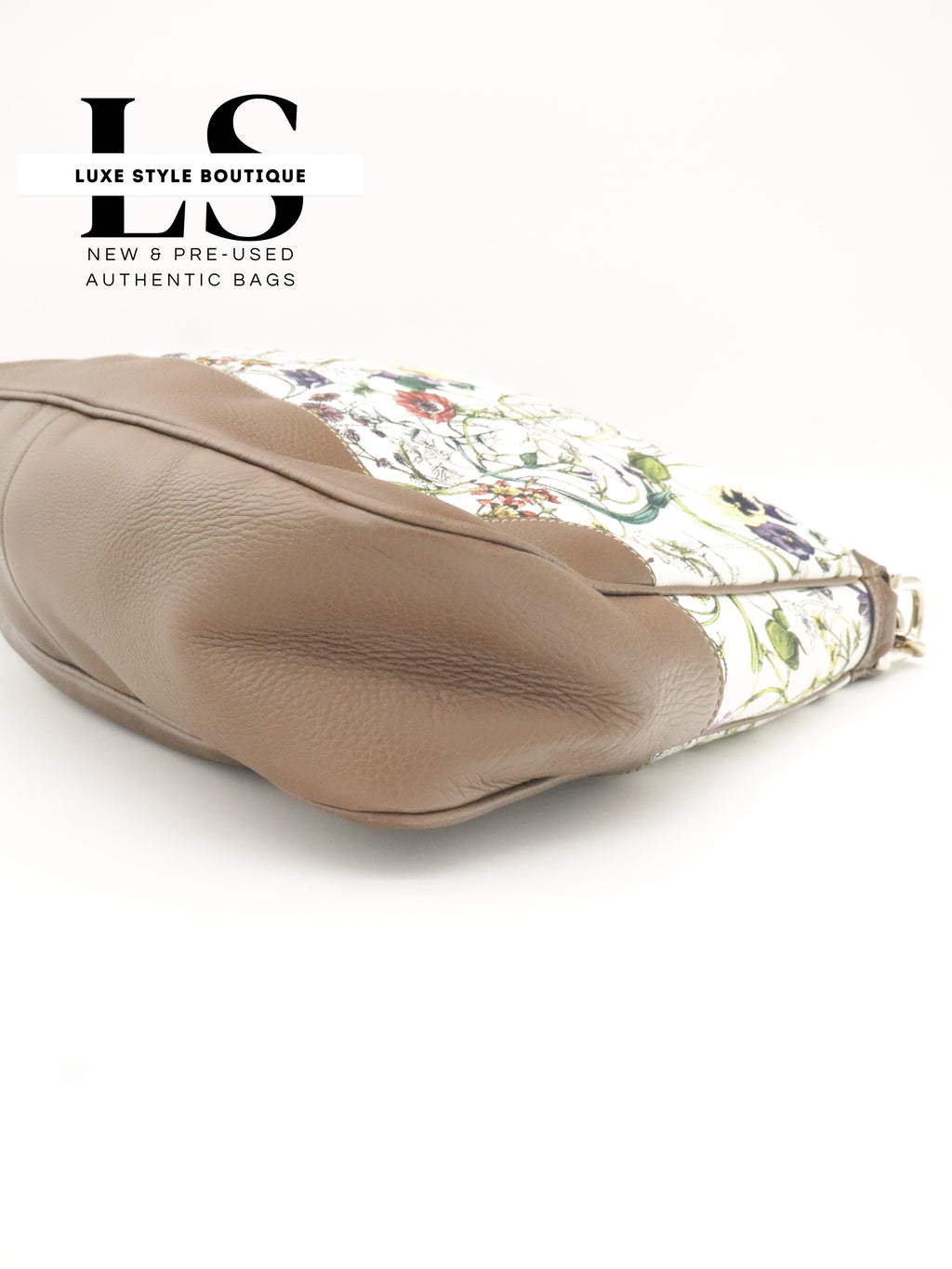 Gucci Flora Canvas Diana Bamboo Shoulder Bag