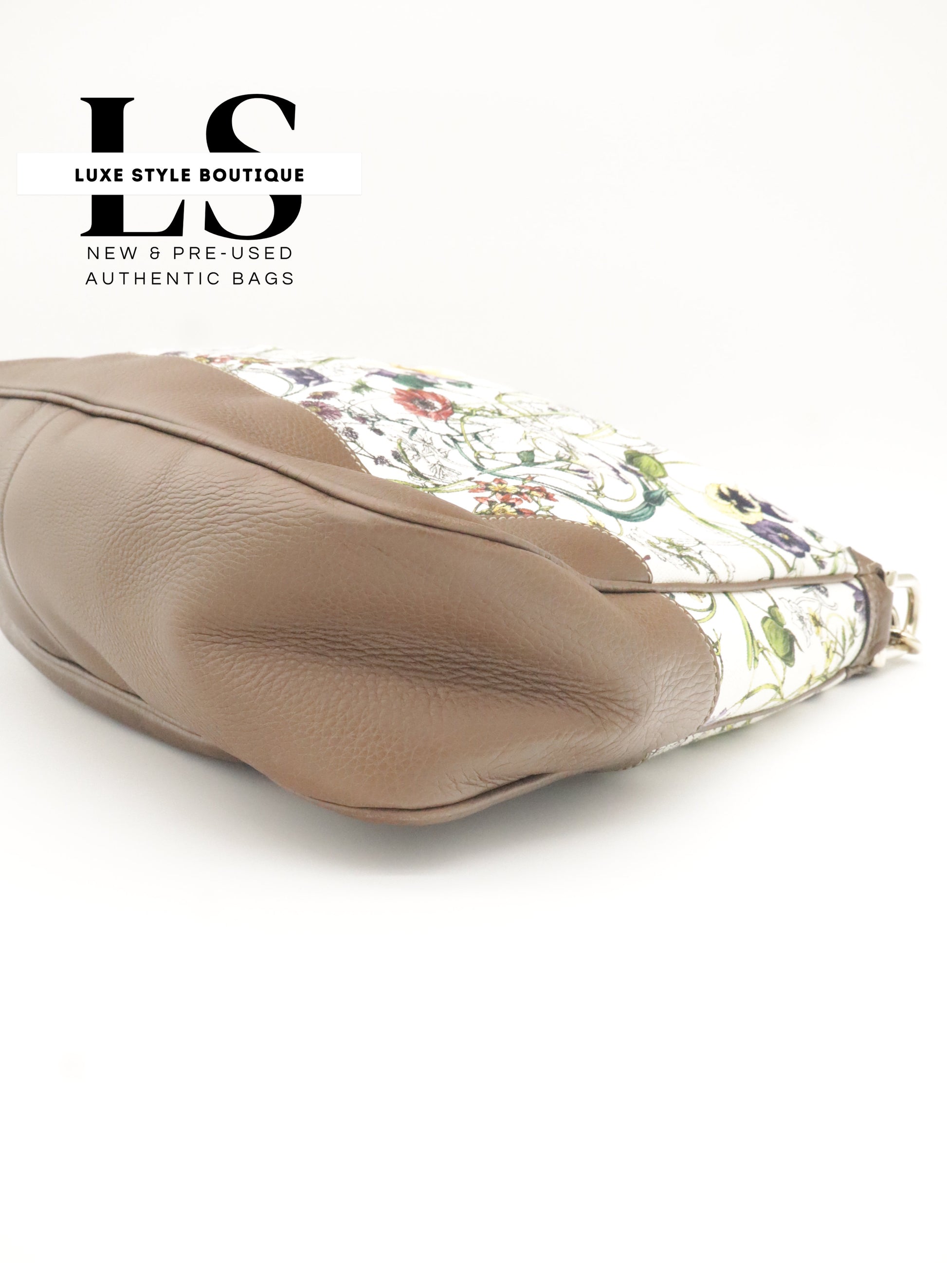 Gucci Flora Canvas Diana Bamboo Shoulder Bag