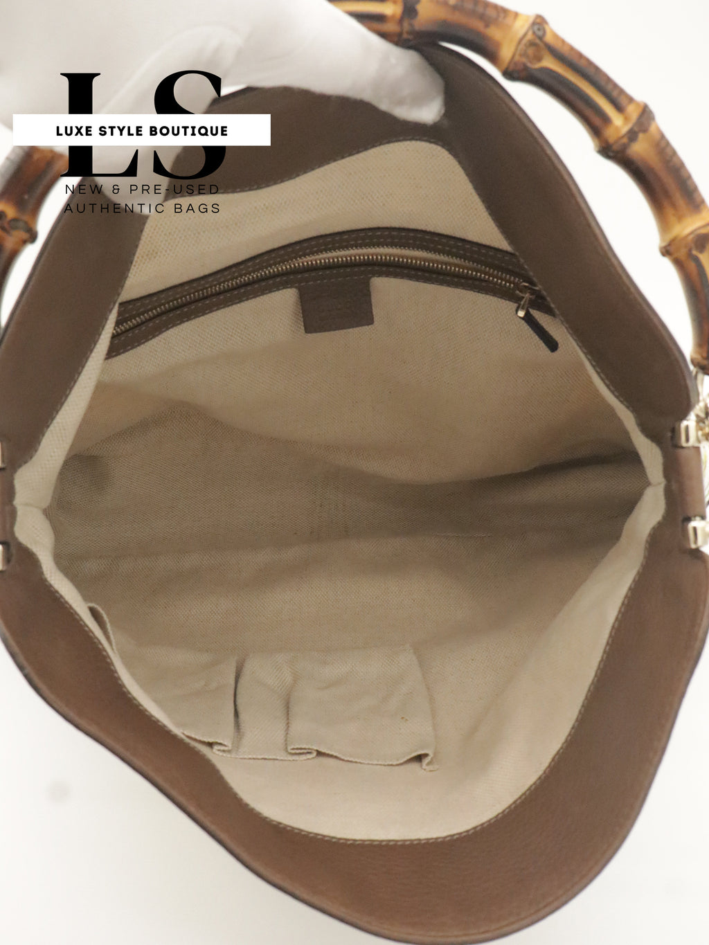 Gucci Flora Canvas Diana Bamboo Shoulder Bag