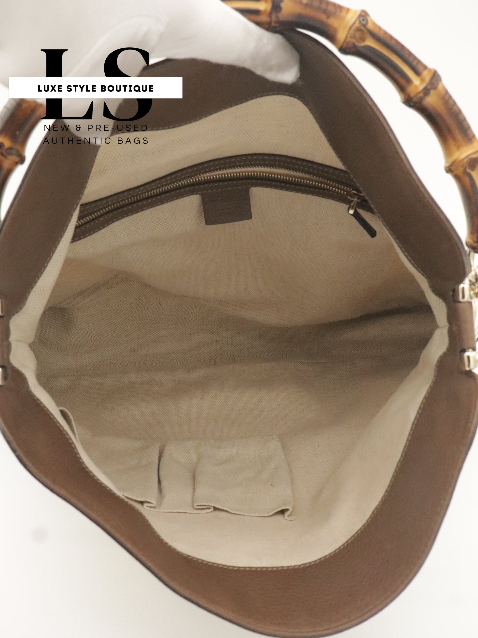 Gucci Flora Canvas Diana Bamboo Shoulder Bag