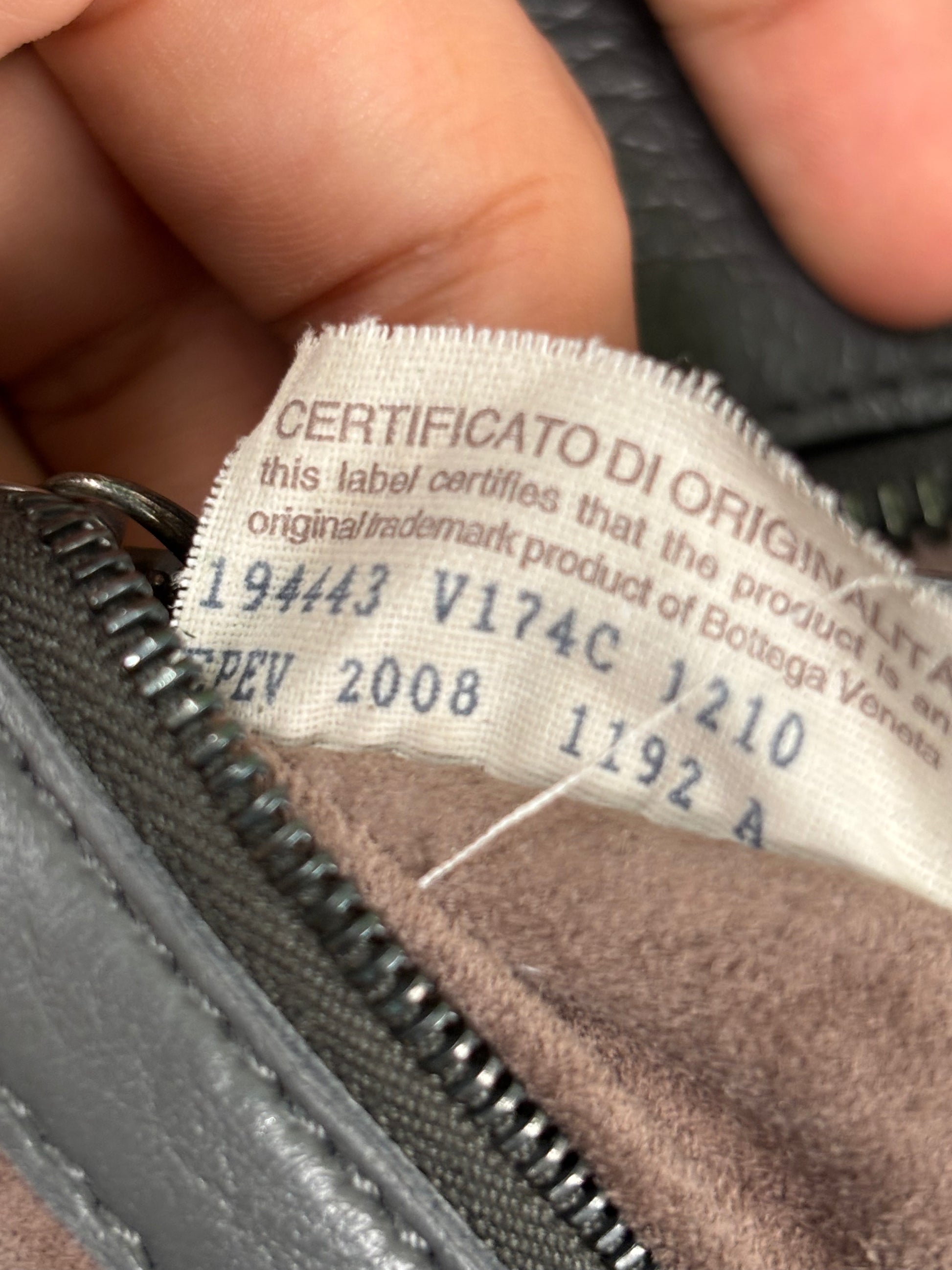 Bottega Veneta Gray Hobo Bag Large