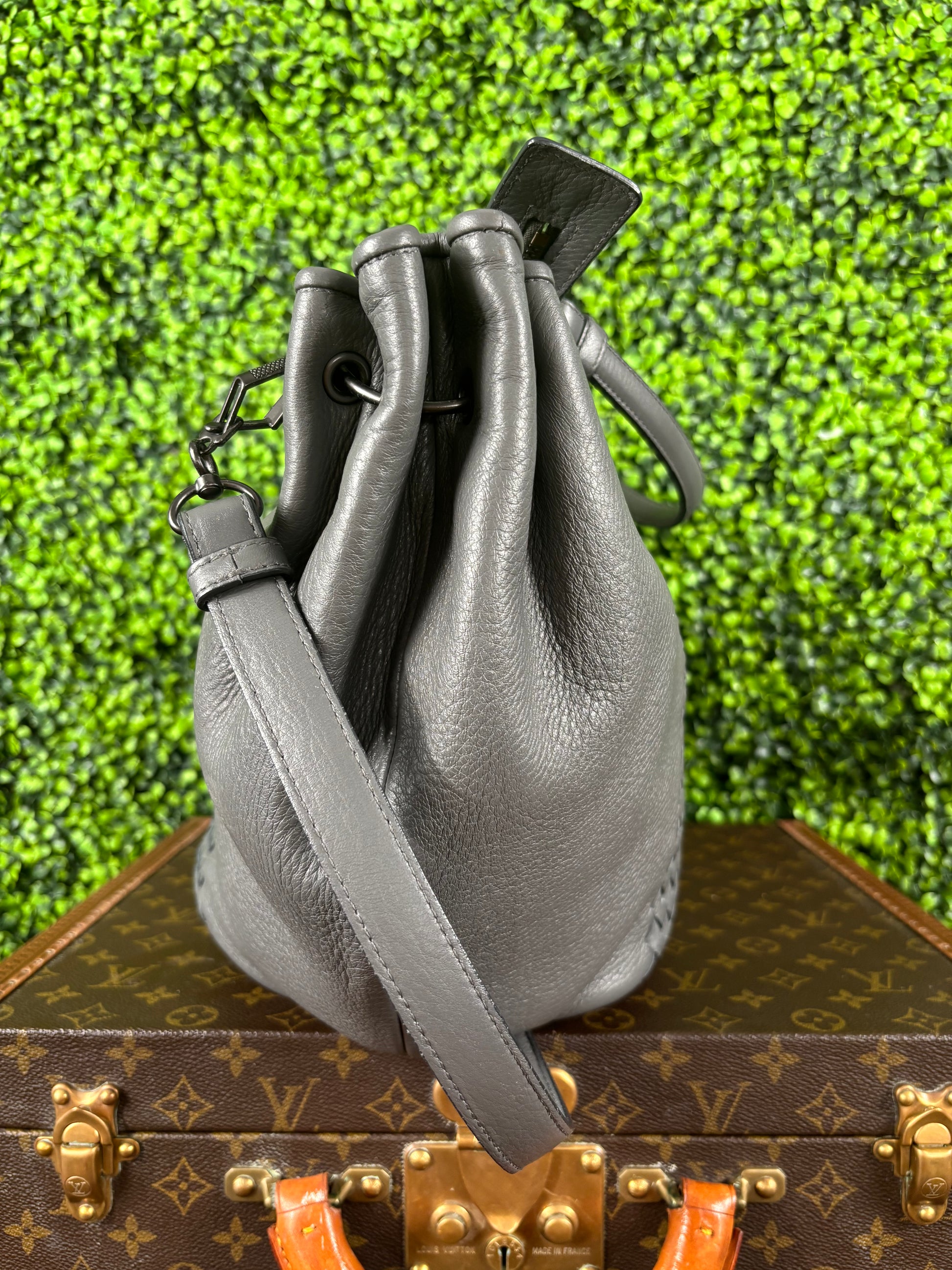 Bottega Veneta Gray Hobo Bag Large