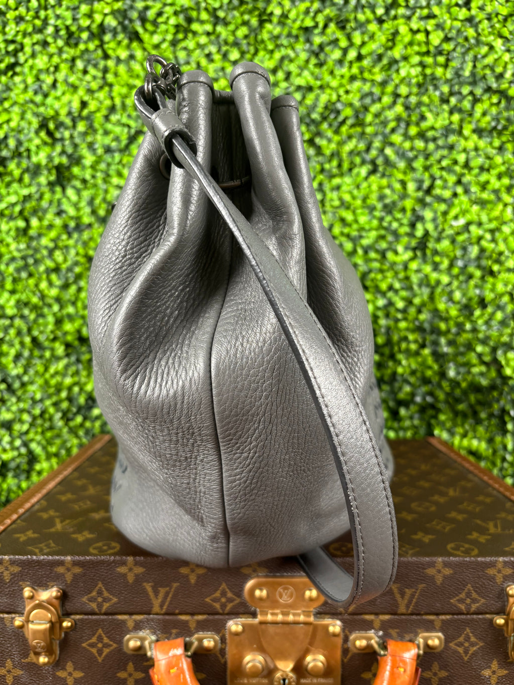 Bottega Veneta Gray Hobo Bag Large