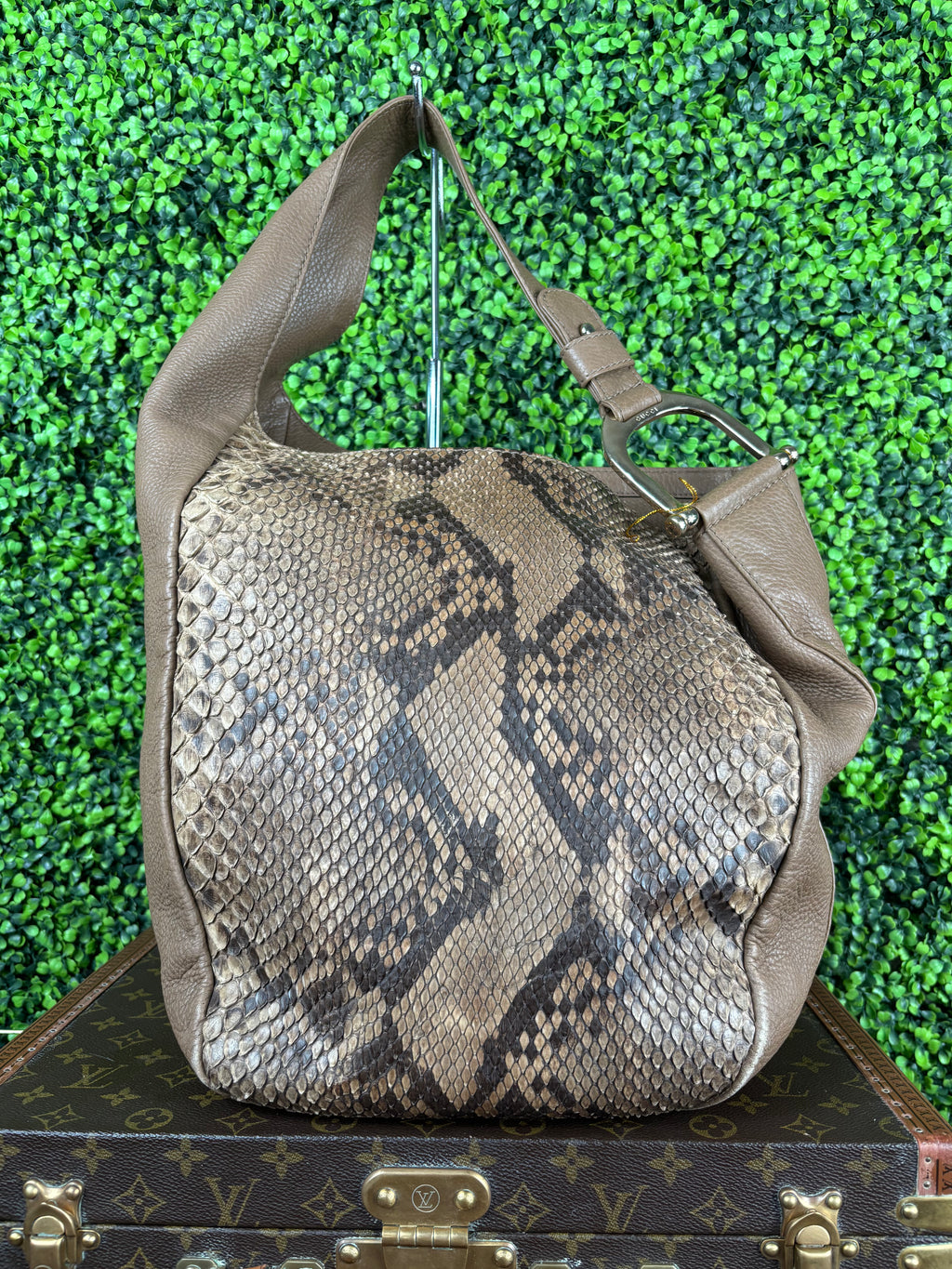 Gucci Greenwich Python Leather Bag