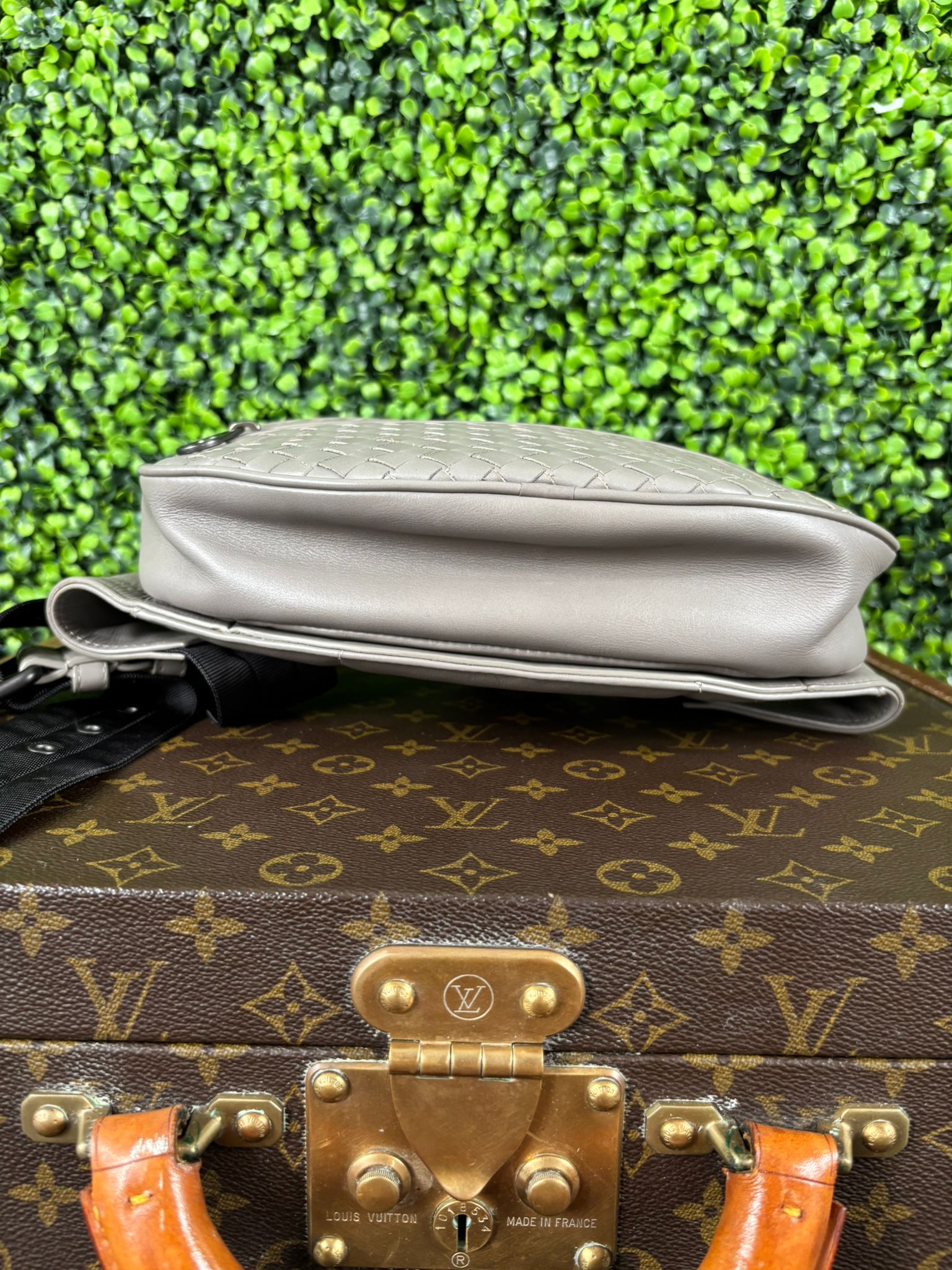 Bottega Veneta Grey Intrecciato Belt Bag