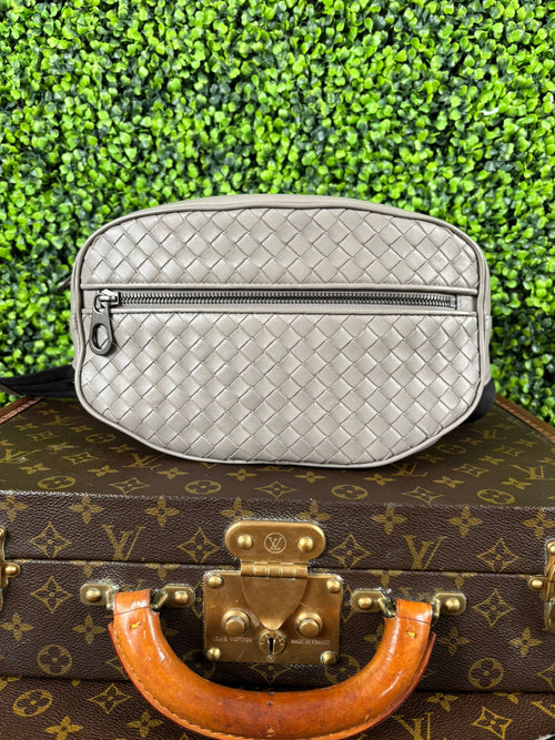 Bottega Veneta Grey Intrecciato Belt Bag