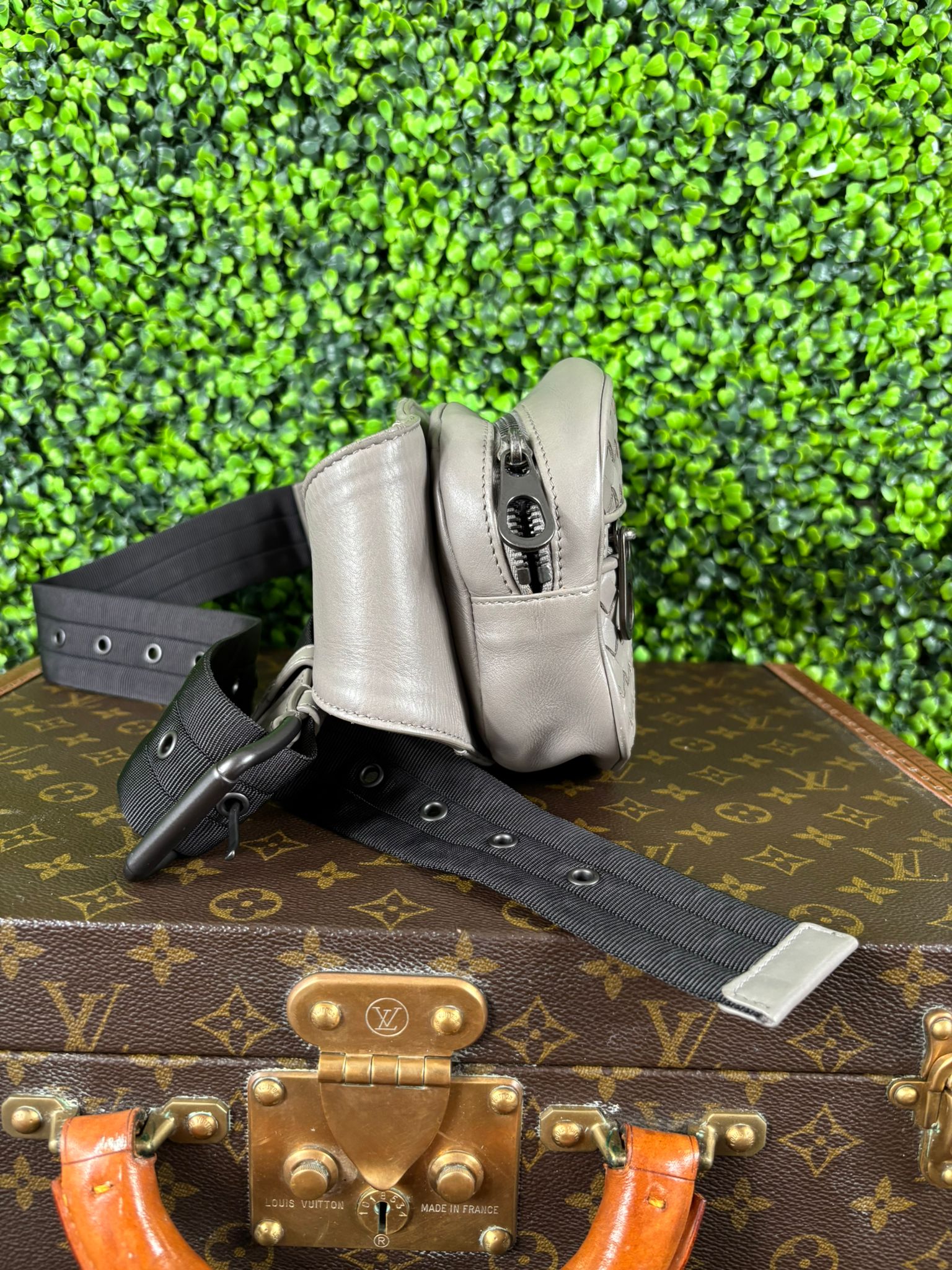 Bottega Veneta Grey Intrecciato Belt Bag