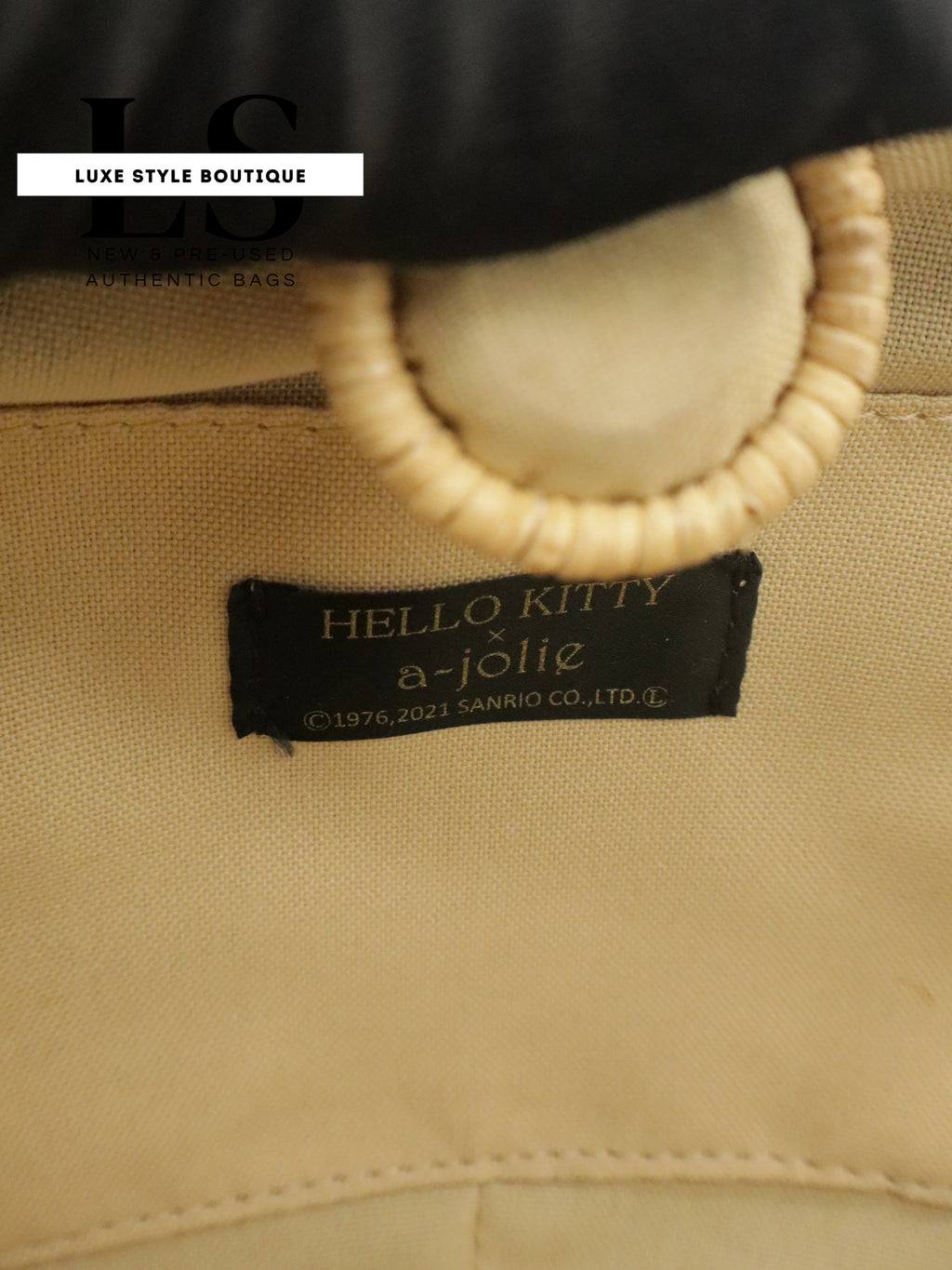 A-Jolie x Hello Kitty Rattan Shoulder Bag