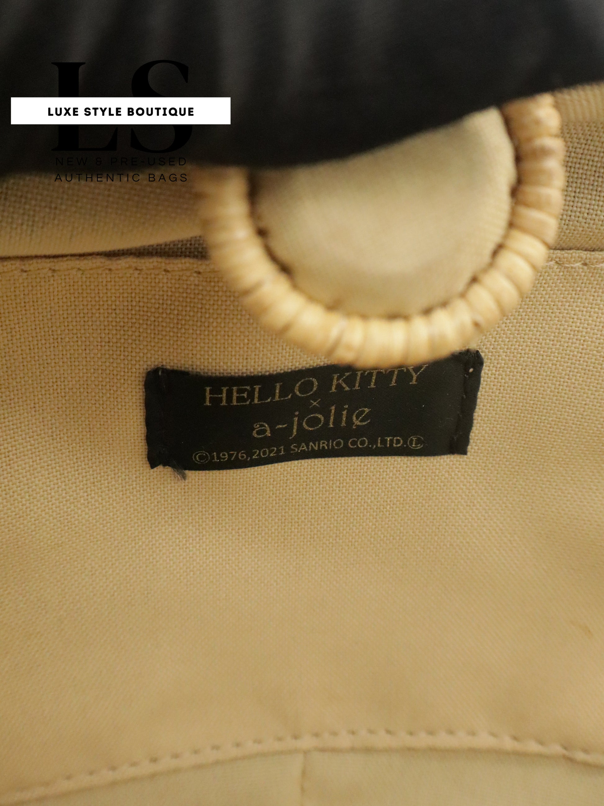 A-Jolie x Hello Kitty Rattan Shoulder Bag
