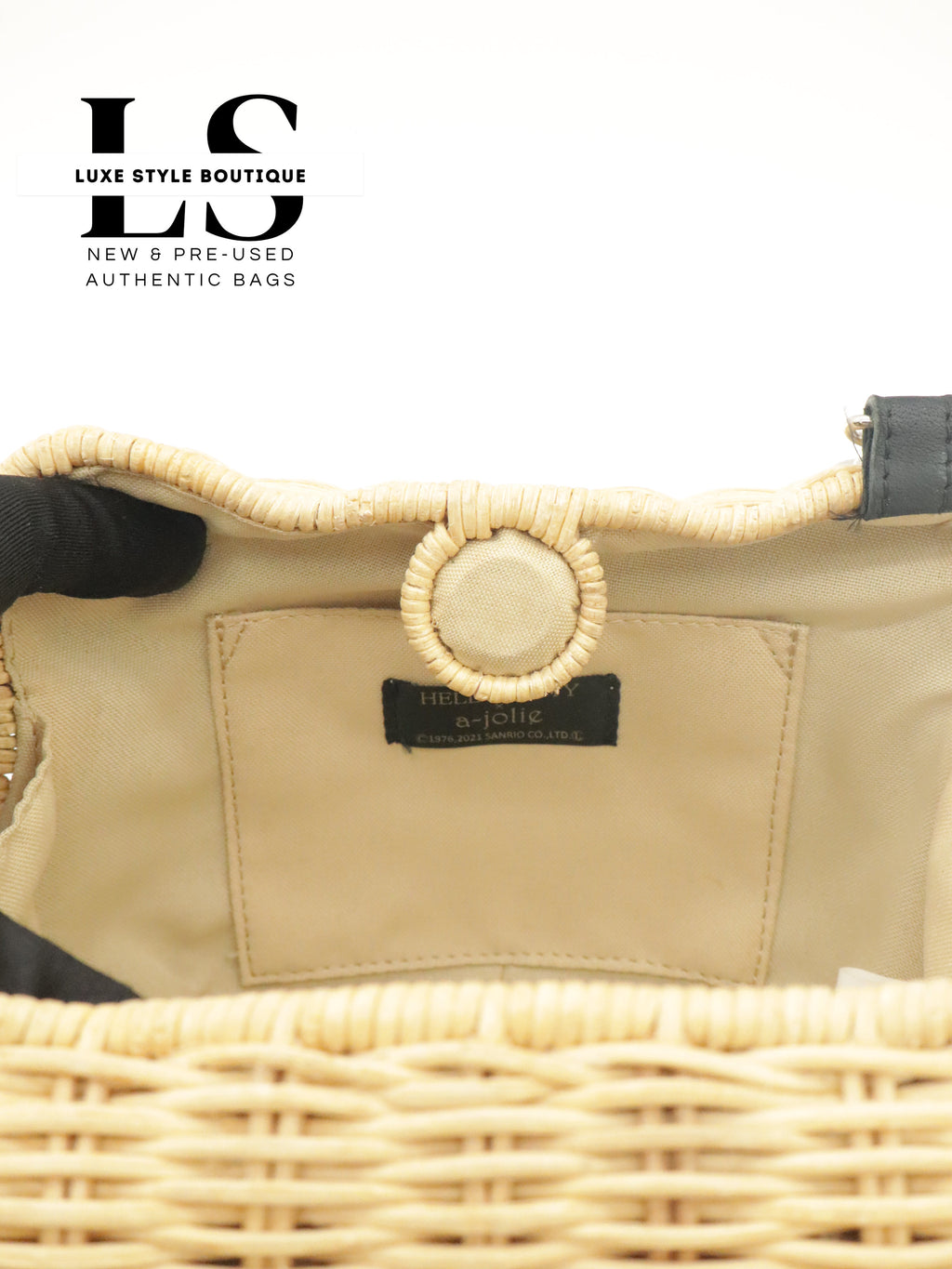 A-Jolie x Hello Kitty Rattan Shoulder Bag