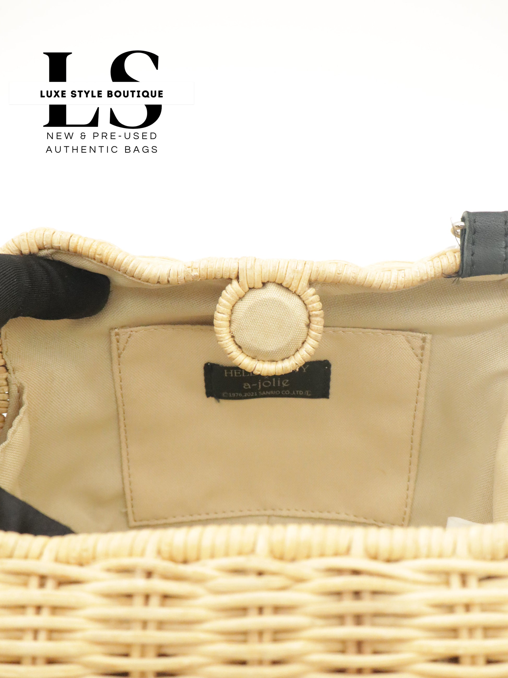 A-Jolie x Hello Kitty Rattan Shoulder Bag