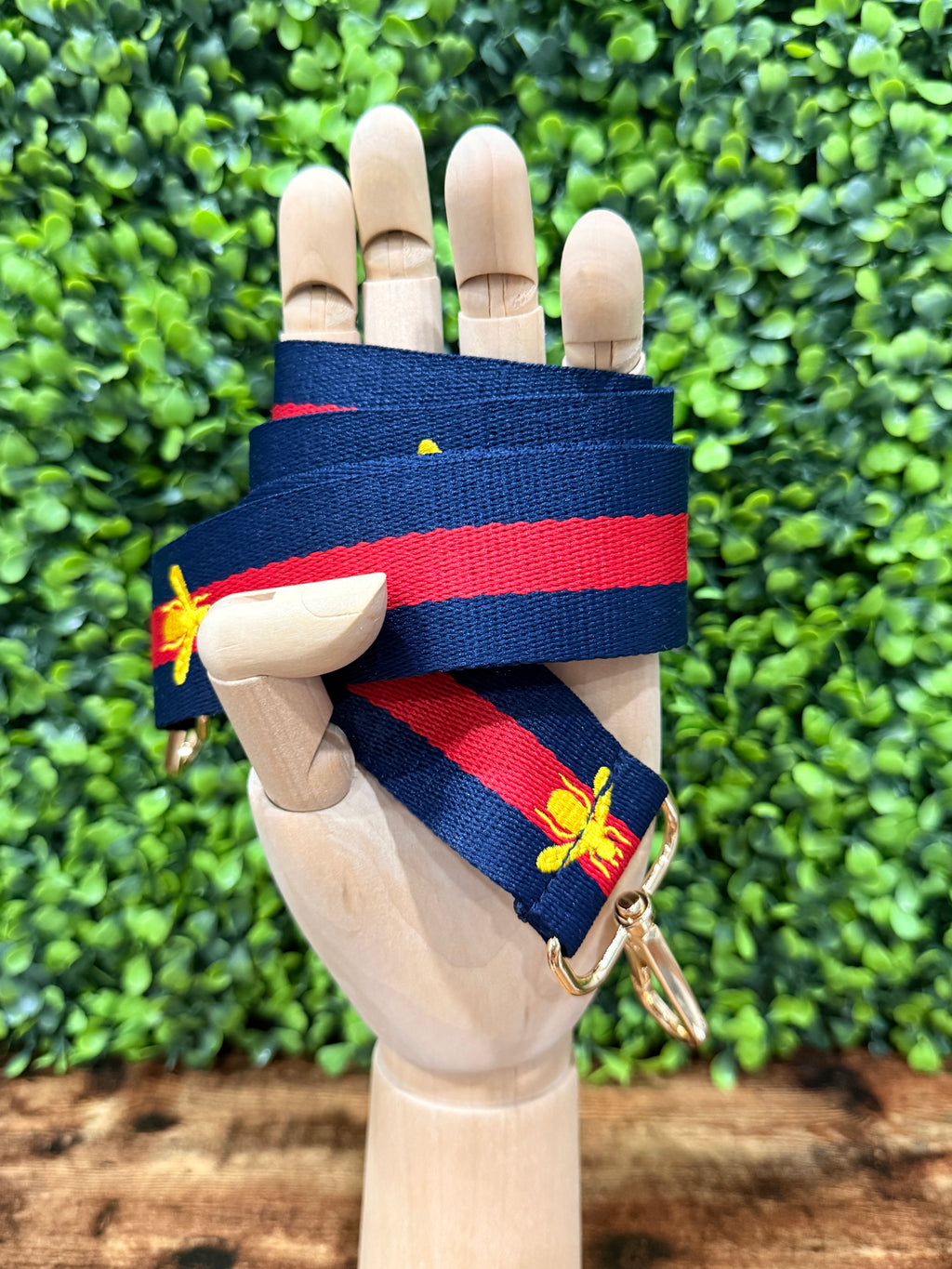 No-Brand Blue/Red Bee Adjustable Strap