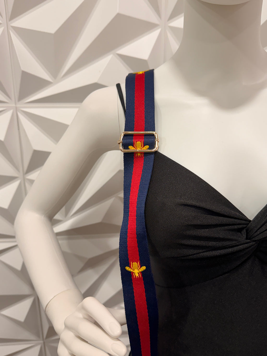 No-Brand Blue/Red Bee Adjustable Strap