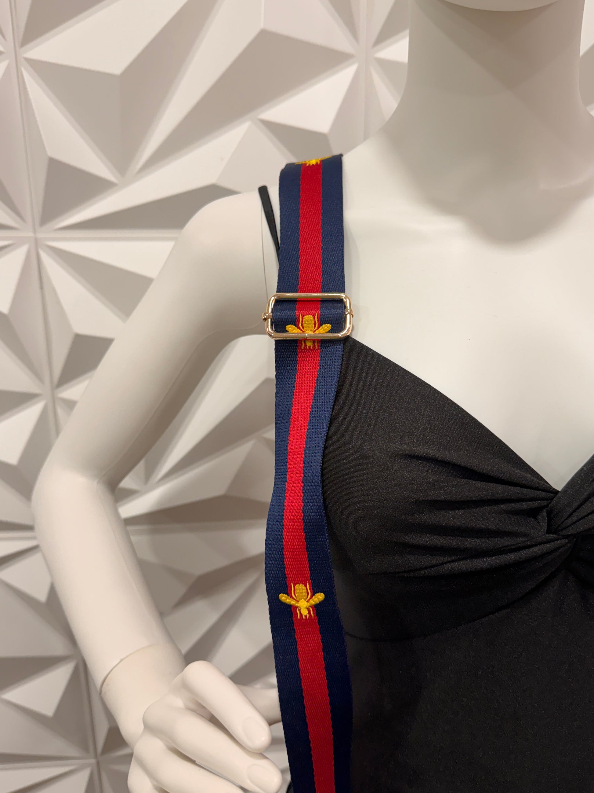 No-Brand Blue/Red Bee Adjustable Strap