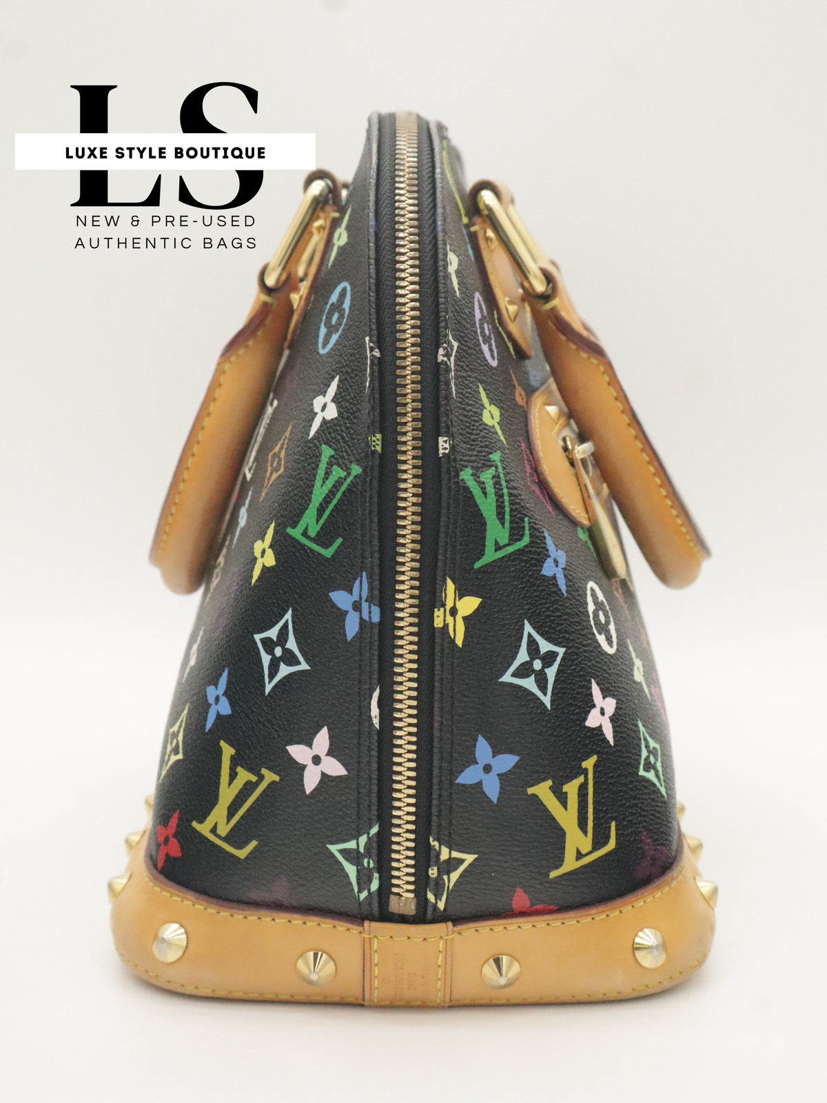 Louis Vuitton x Takashi Murakami Alma Monogram Multicolor Black