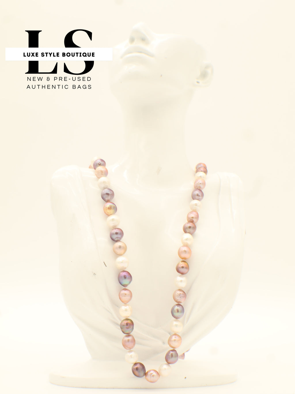 Necklace Multicolored Natural Pearls