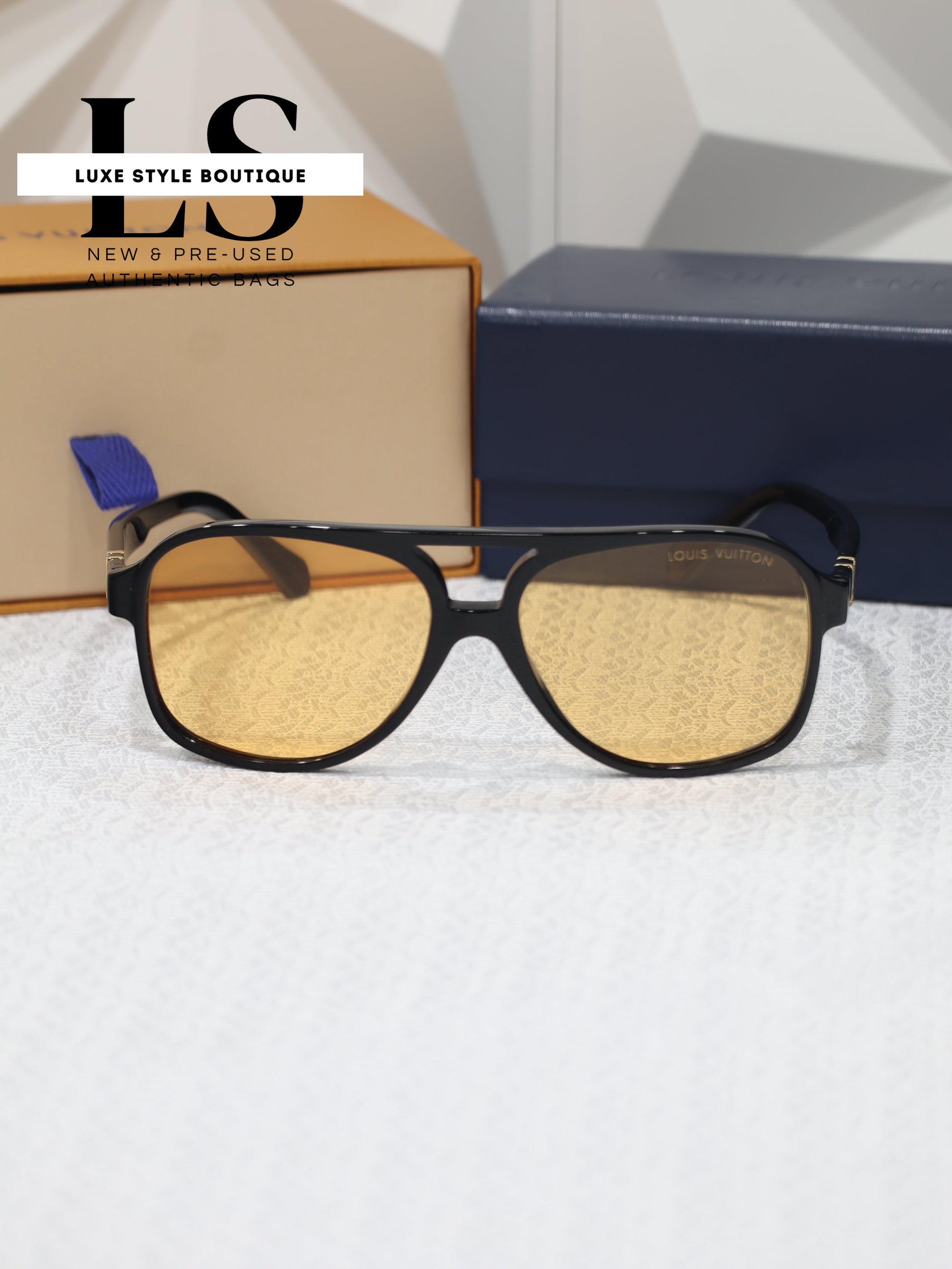 Louis Vuitton LV Hit Orange Sunglasses 59*16 NEW