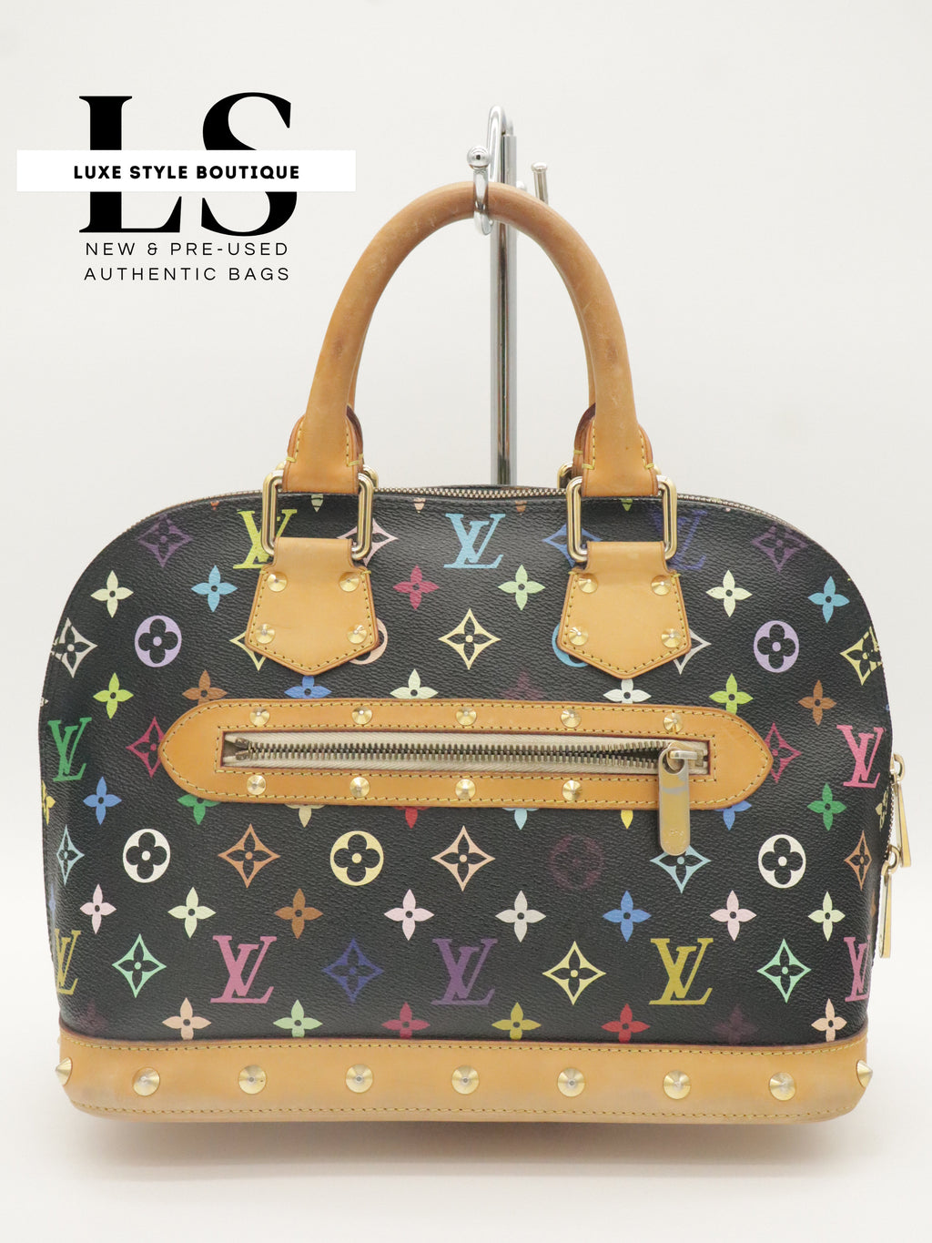 Louis Vuitton x Takashi Murakami Alma Monogram Multicolor Black
