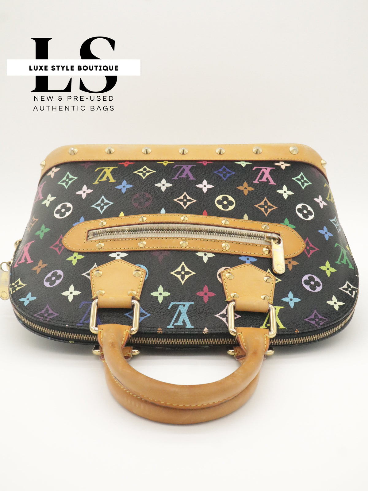Louis Vuitton x Takashi Murakami Alma Monogram Multicolor Black
